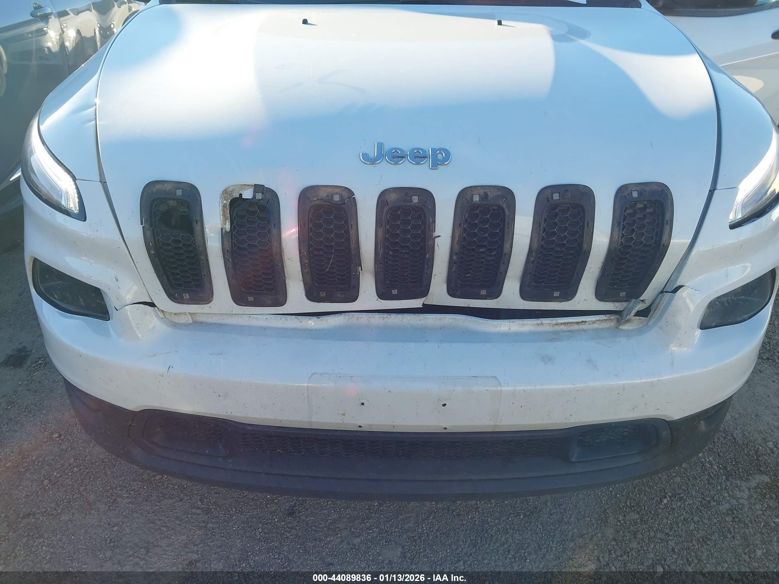 2016 Jeep Cherokee Sport Белый vin: 1C4PJMAB8GW278431