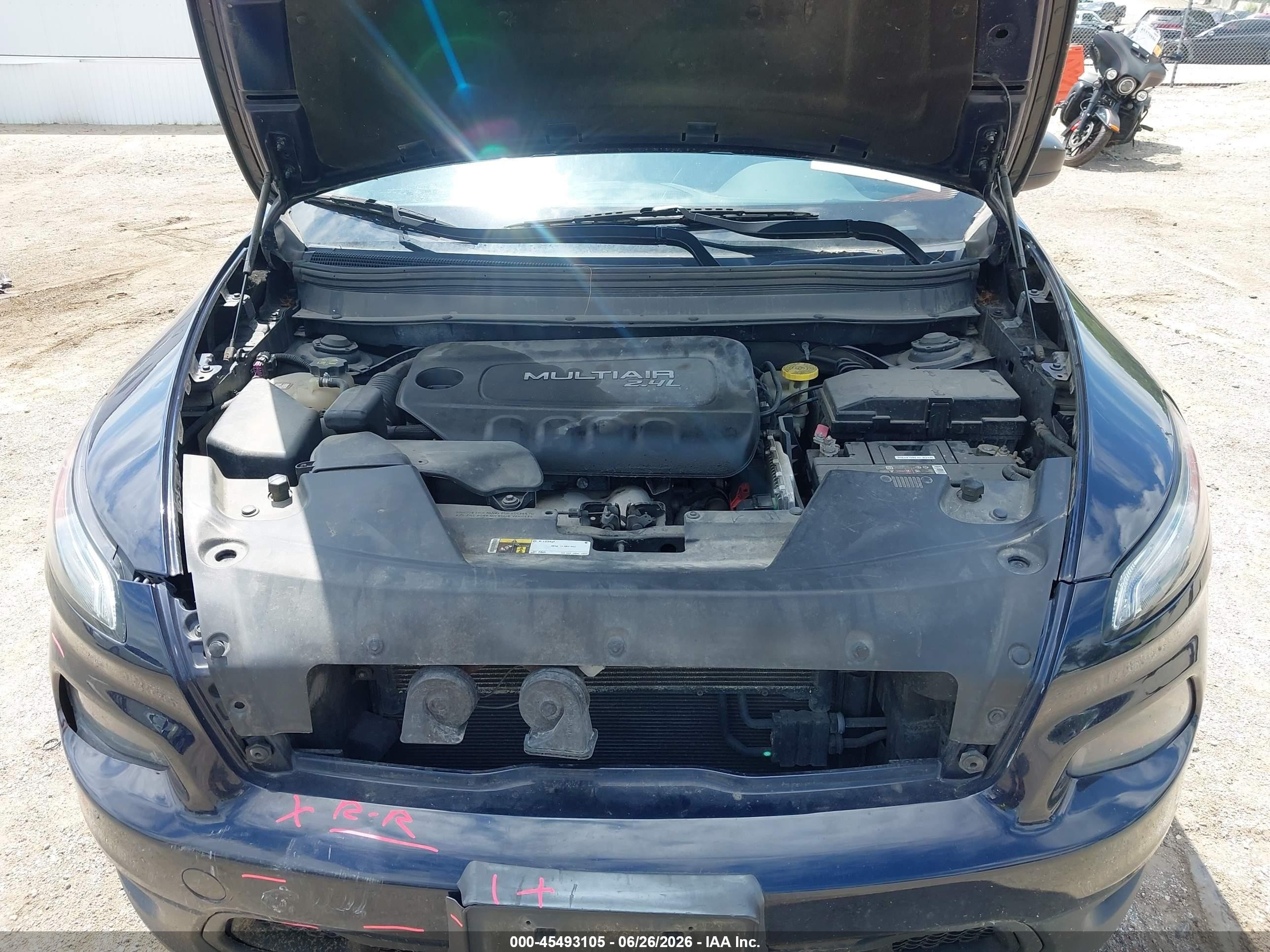 2014 Jeep Cherokee Sport Blue vin: 1C4PJMAB9EW233298