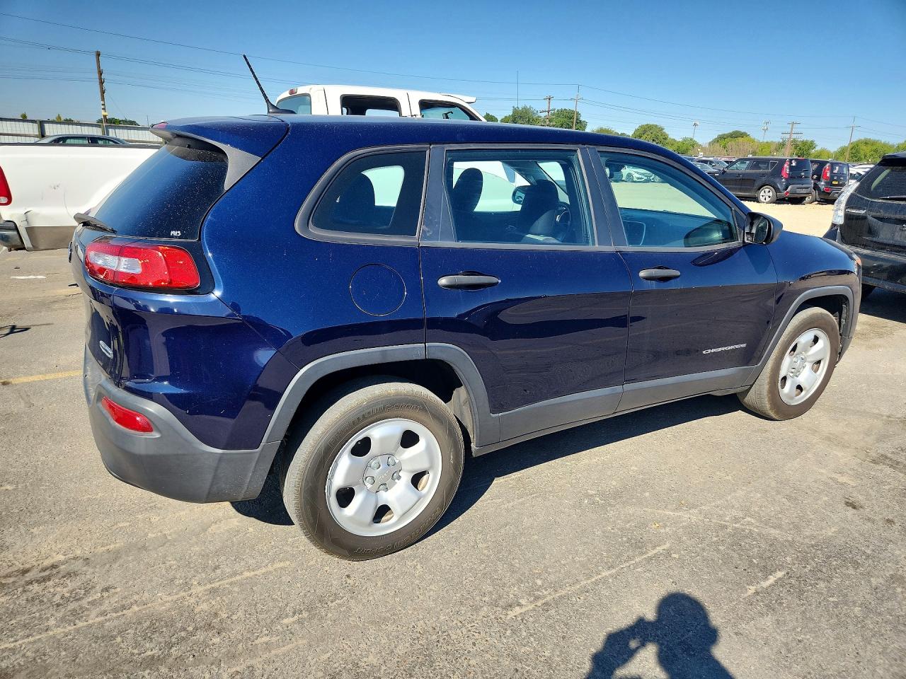 2014 Jeep Cherokee Sport Синий vin: 1C4PJMAB9EW269816