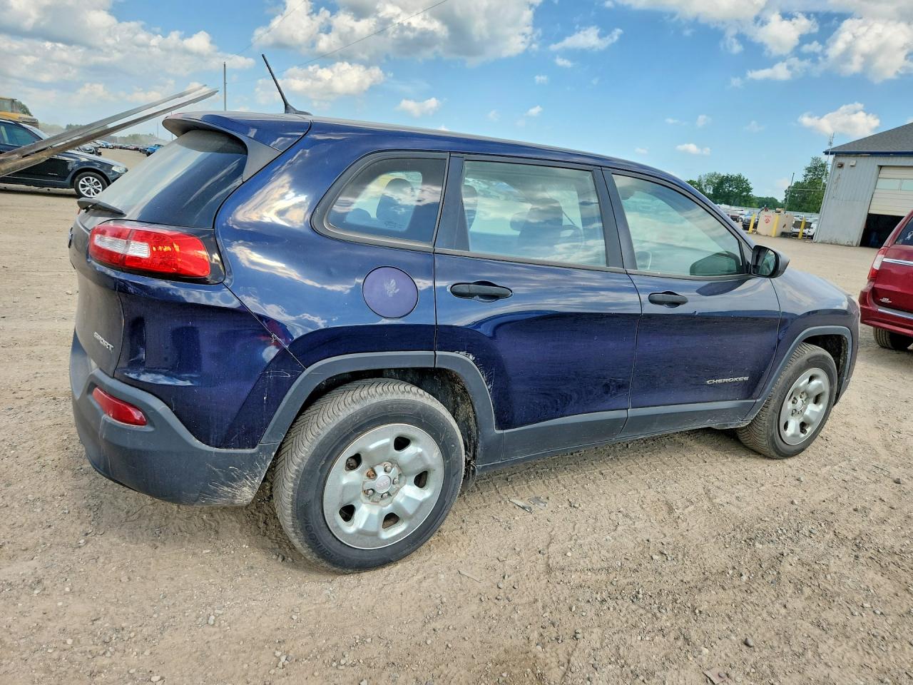2015 Jeep Cherokee Sport Blue vin: 1C4PJMAB9FW659316