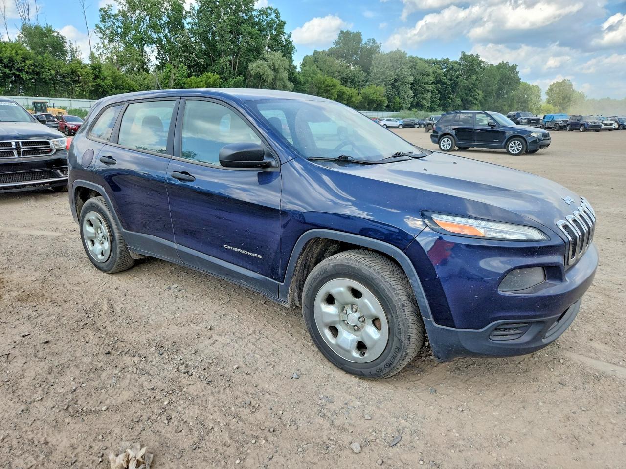 2015 Jeep Cherokee Sport Blue vin: 1C4PJMAB9FW659316