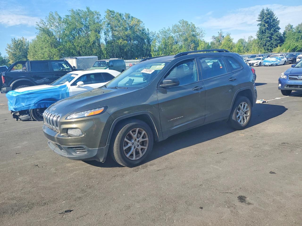 2015 Jeep Cherokee Sport Charcoal vin: 1C4PJMAB9FW774563