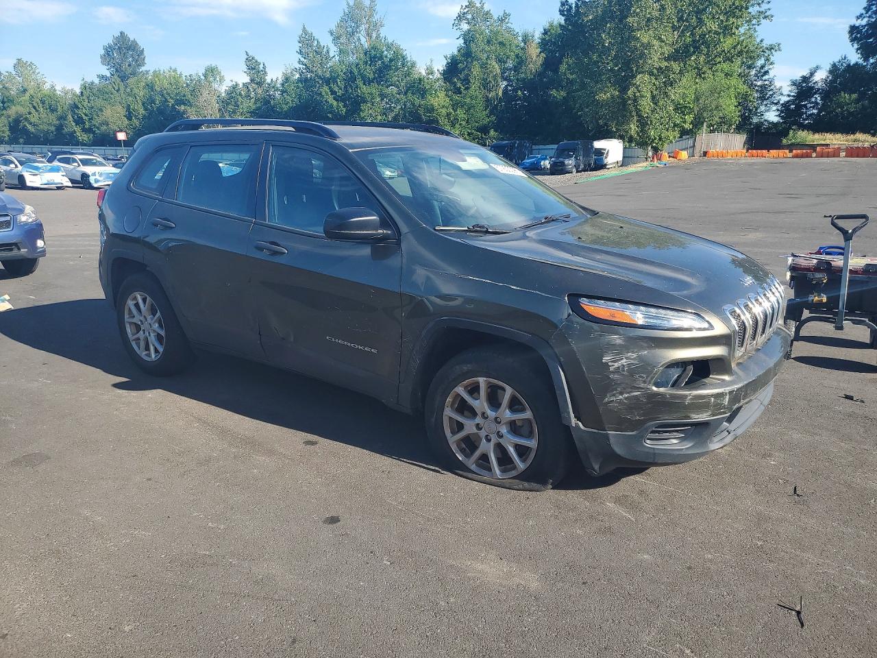 2015 Jeep Cherokee Sport Charcoal vin: 1C4PJMAB9FW774563