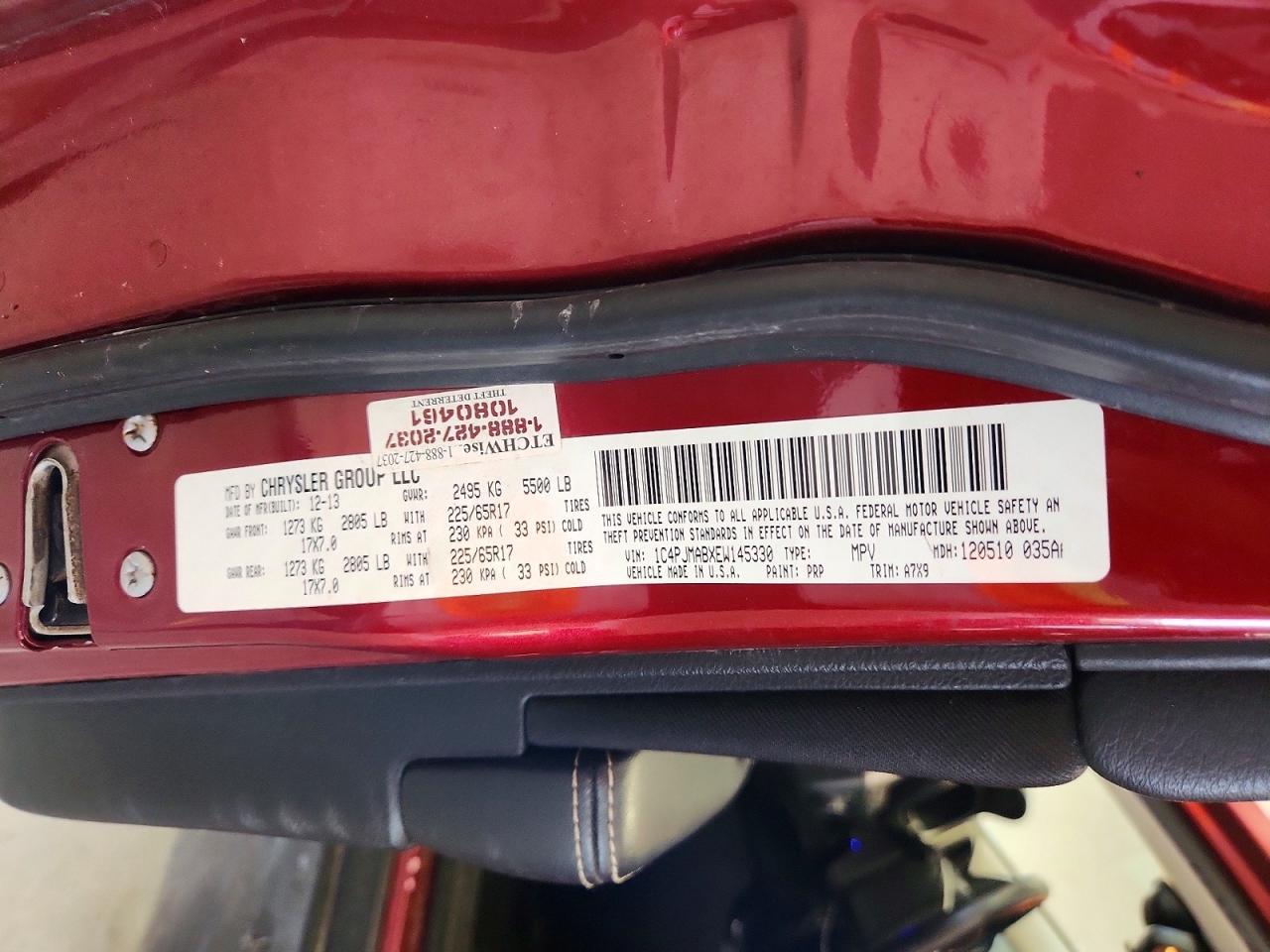 2014 Jeep Cherokee Sport Red vin: 1C4PJMABXEW145330