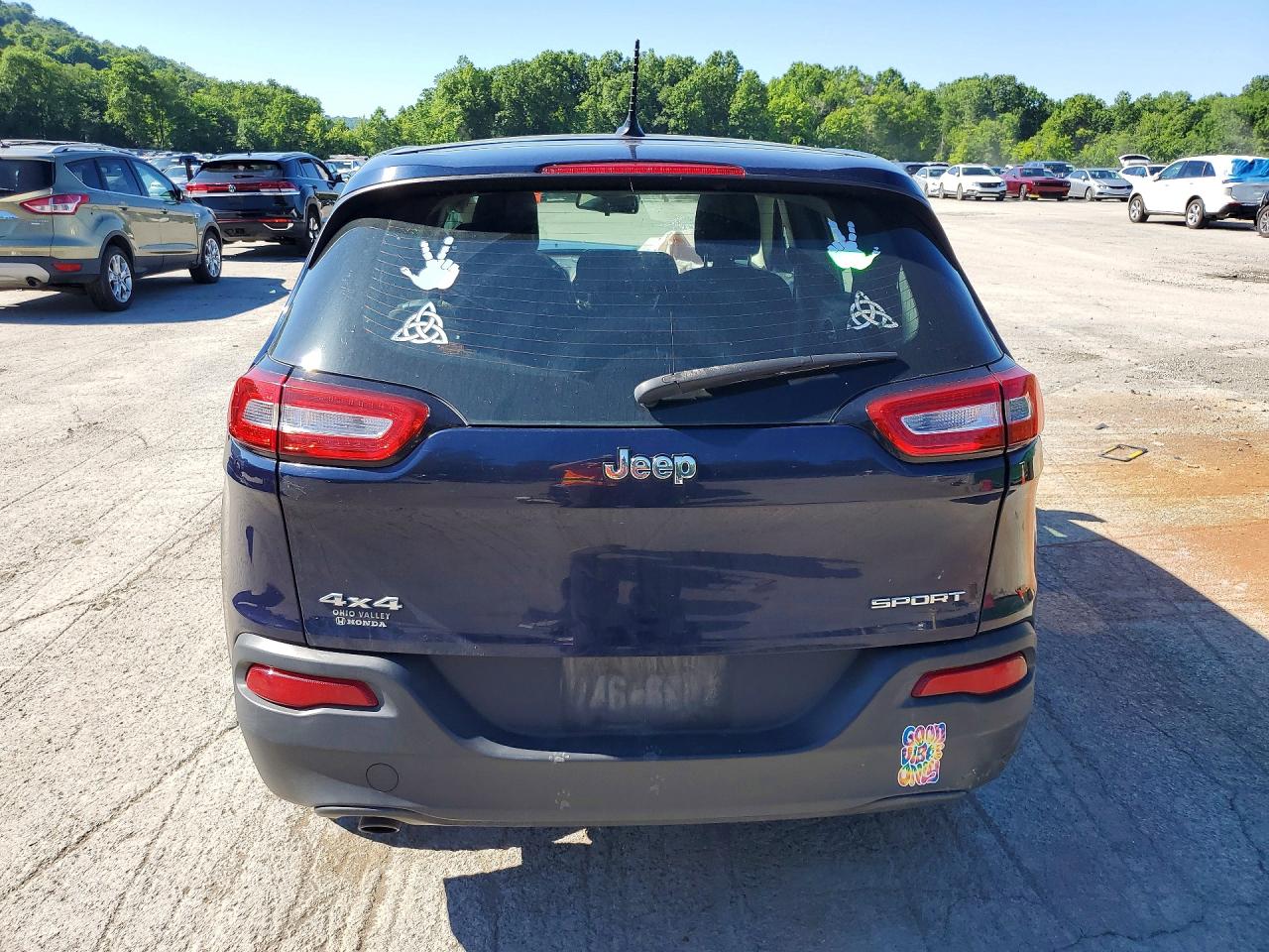 2014 Jeep Cherokee Sport Blue vin: 1C4PJMABXEW285331