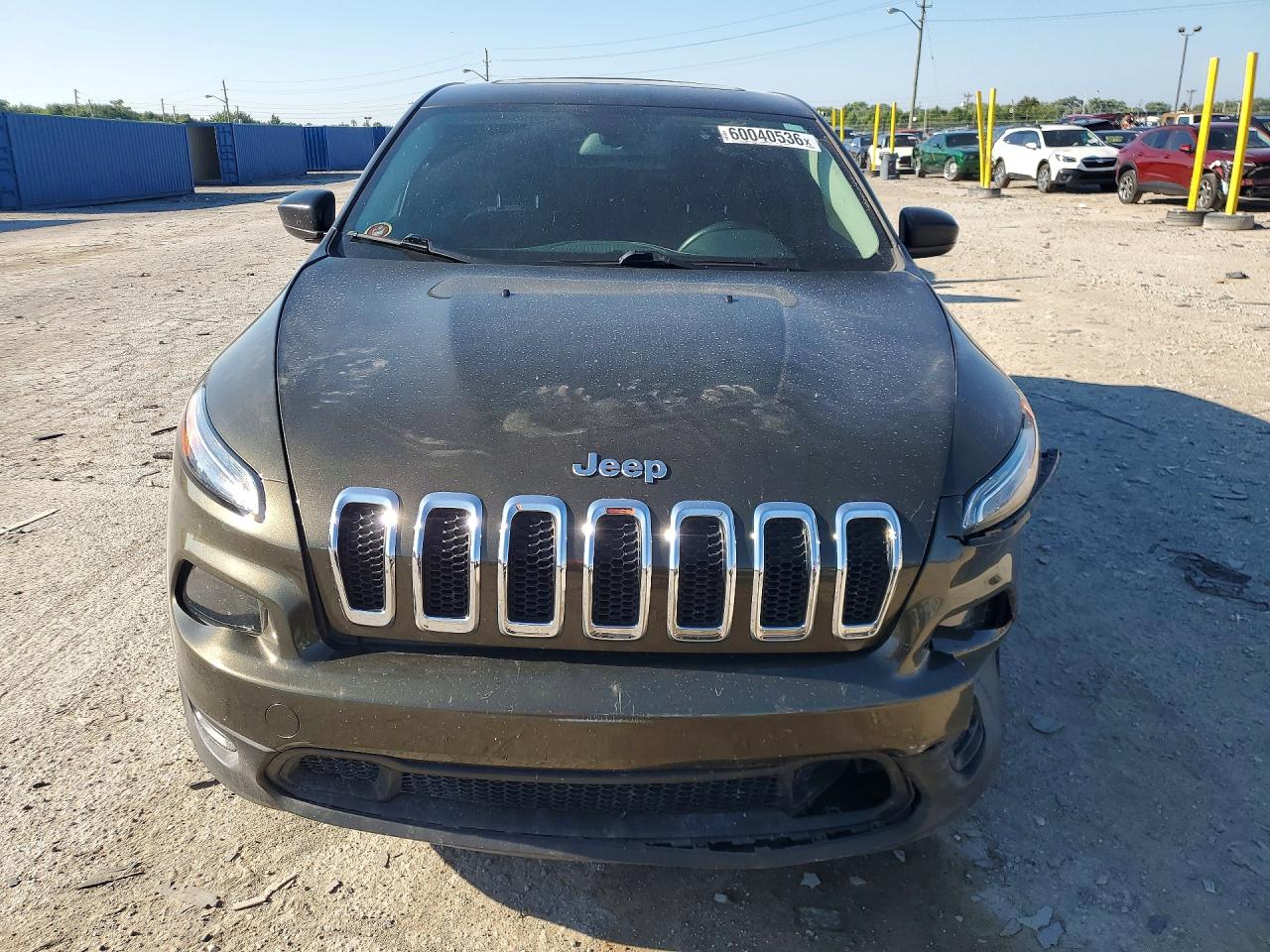 2015 Jeep Cherokee Sport Green vin: 1C4PJMABXFW503981