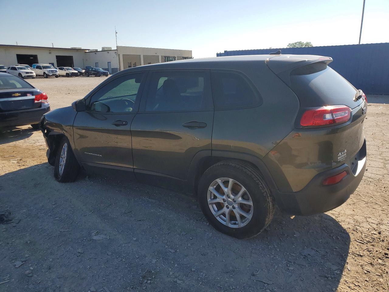 2015 Jeep Cherokee Sport Green vin: 1C4PJMABXFW503981