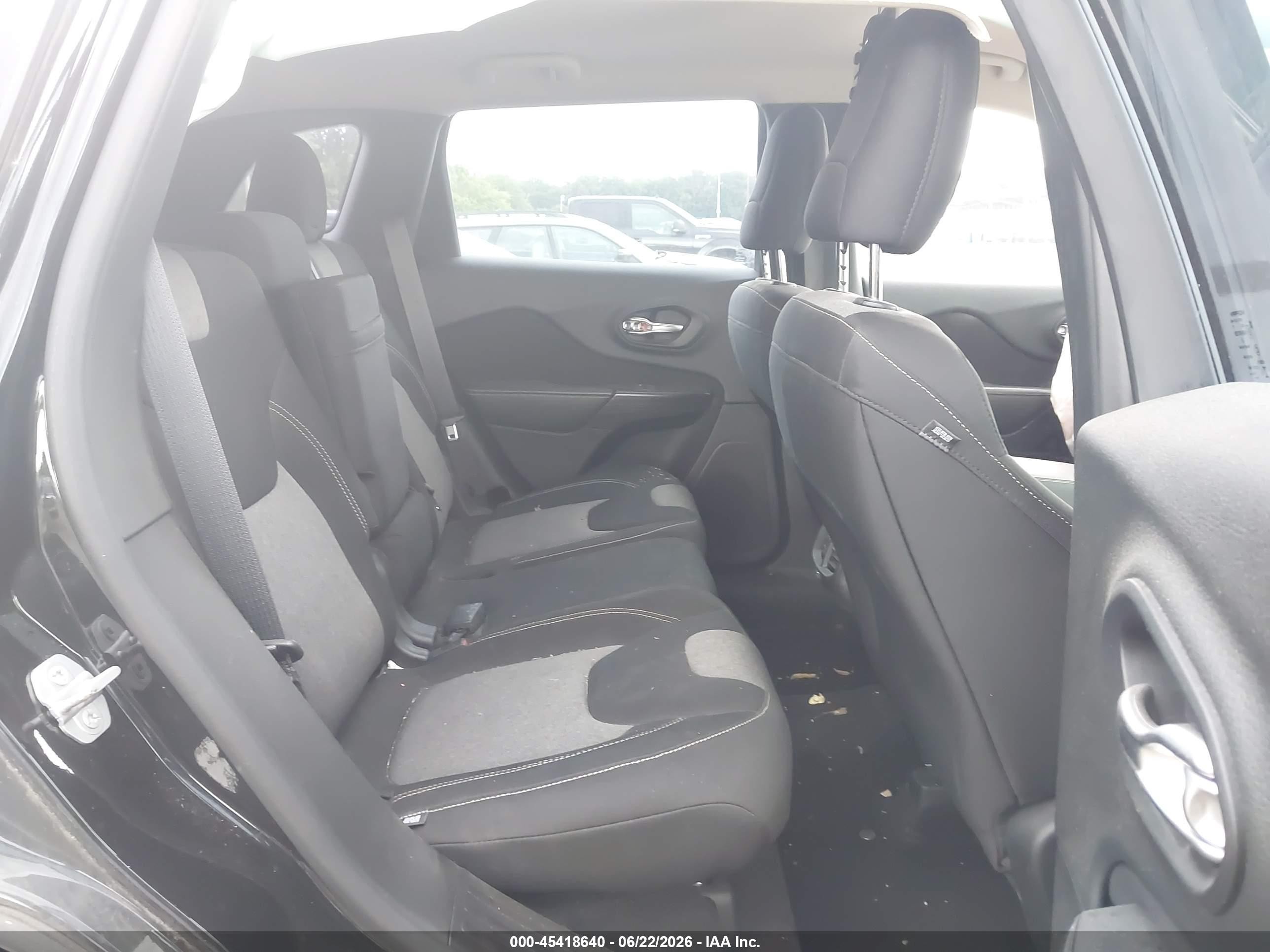 2015 Jeep Cherokee Sport Black vin: 1C4PJMABXFW546782