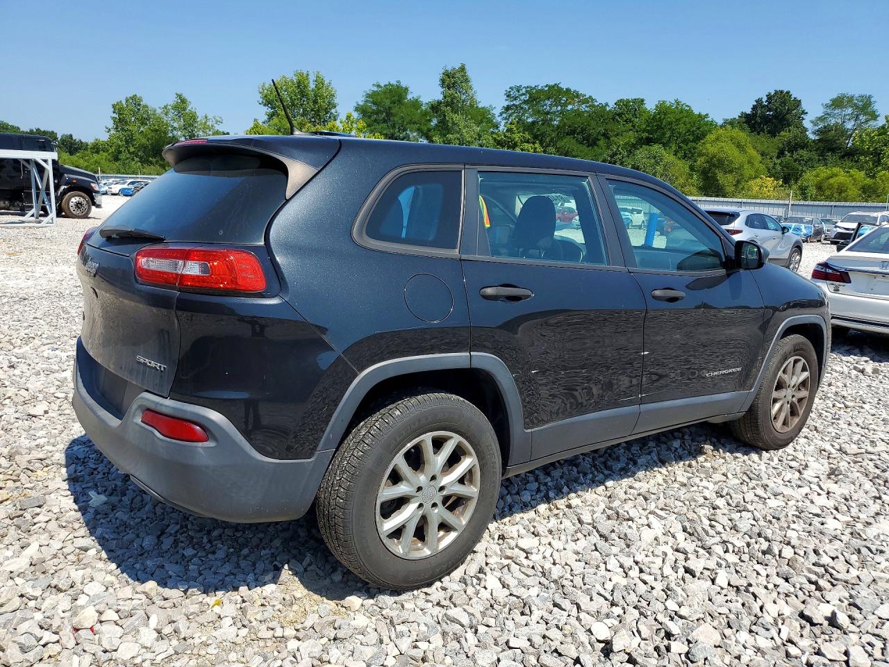 2015 Jeep Cherokee Sport Черный vin: 1C4PJMABXFW595075