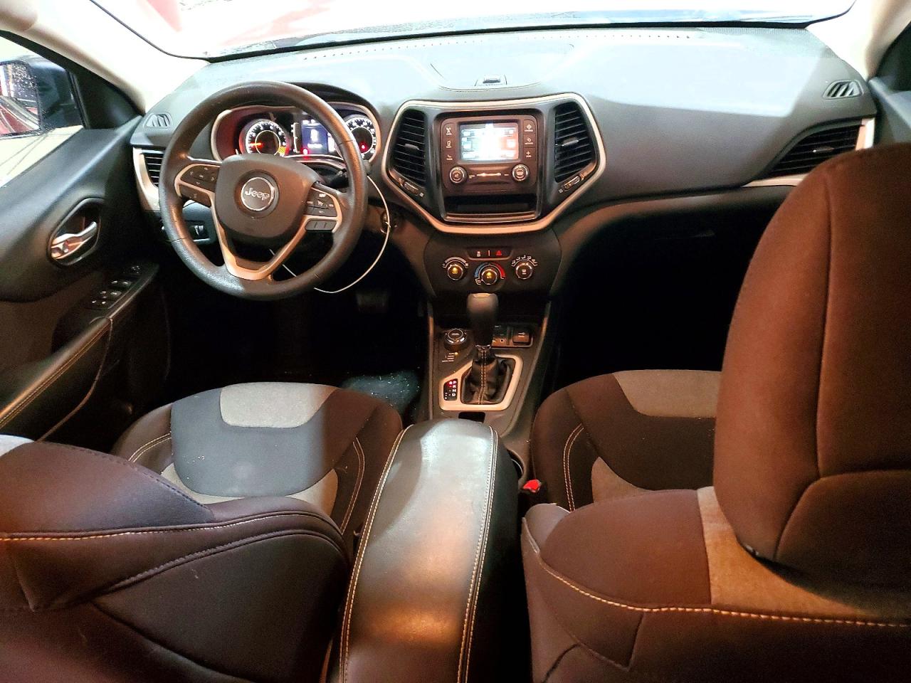 2015 Jeep Cherokee Sport Maroon vin: 1C4PJMABXFW624476