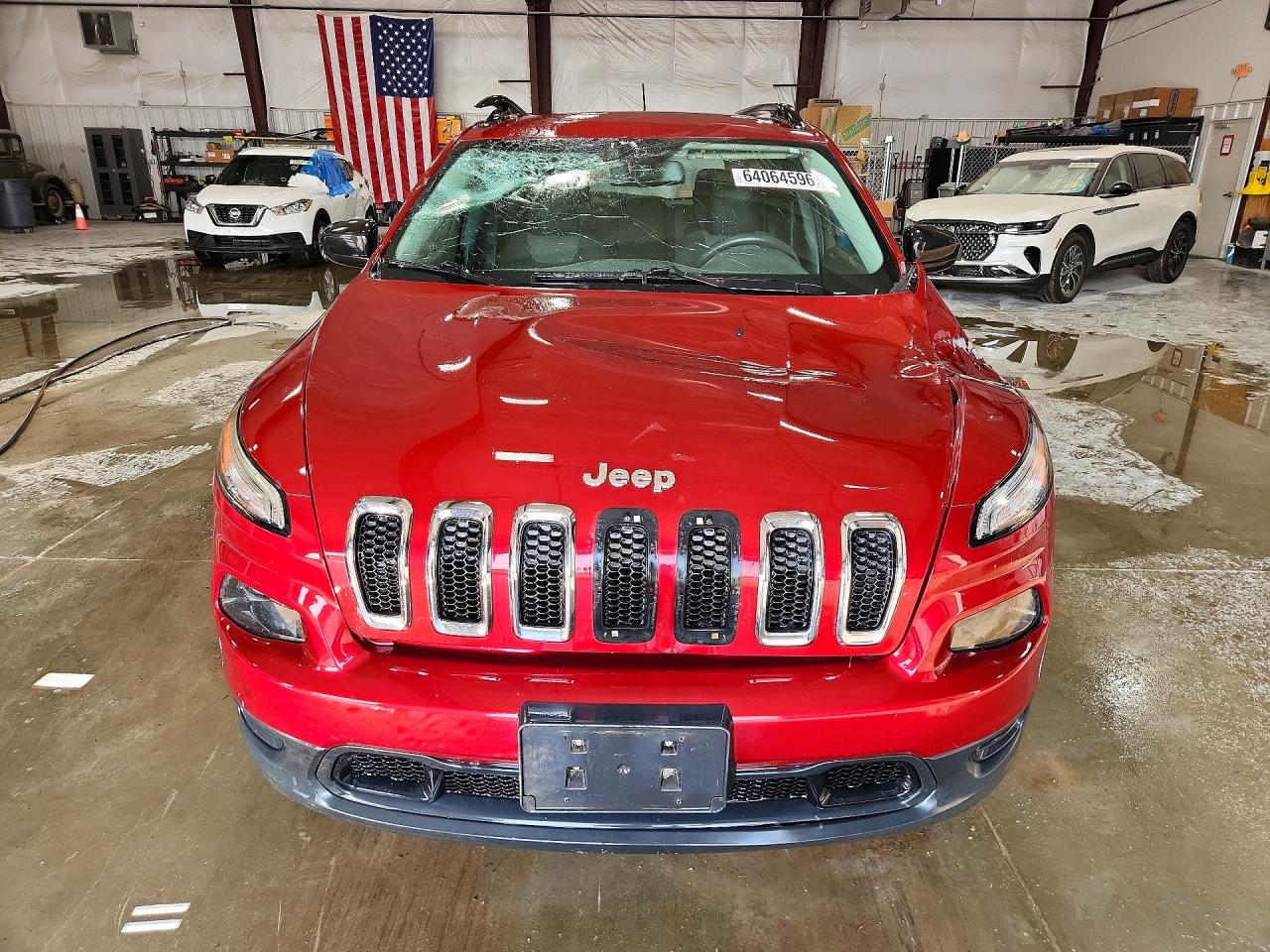 2015 Jeep Cherokee Sport Maroon vin: 1C4PJMABXFW682345