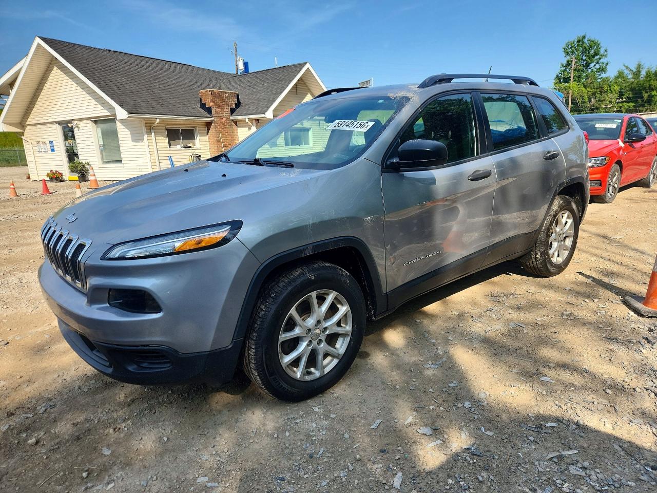 2015 Jeep Cherokee Sport Silver vin: 1C4PJMABXFW777438