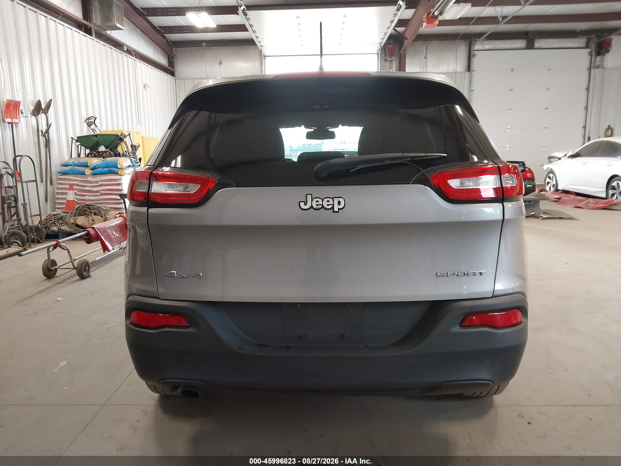 2016 Jeep Cherokee Sport Gray vin: 1C4PJMABXGW343487