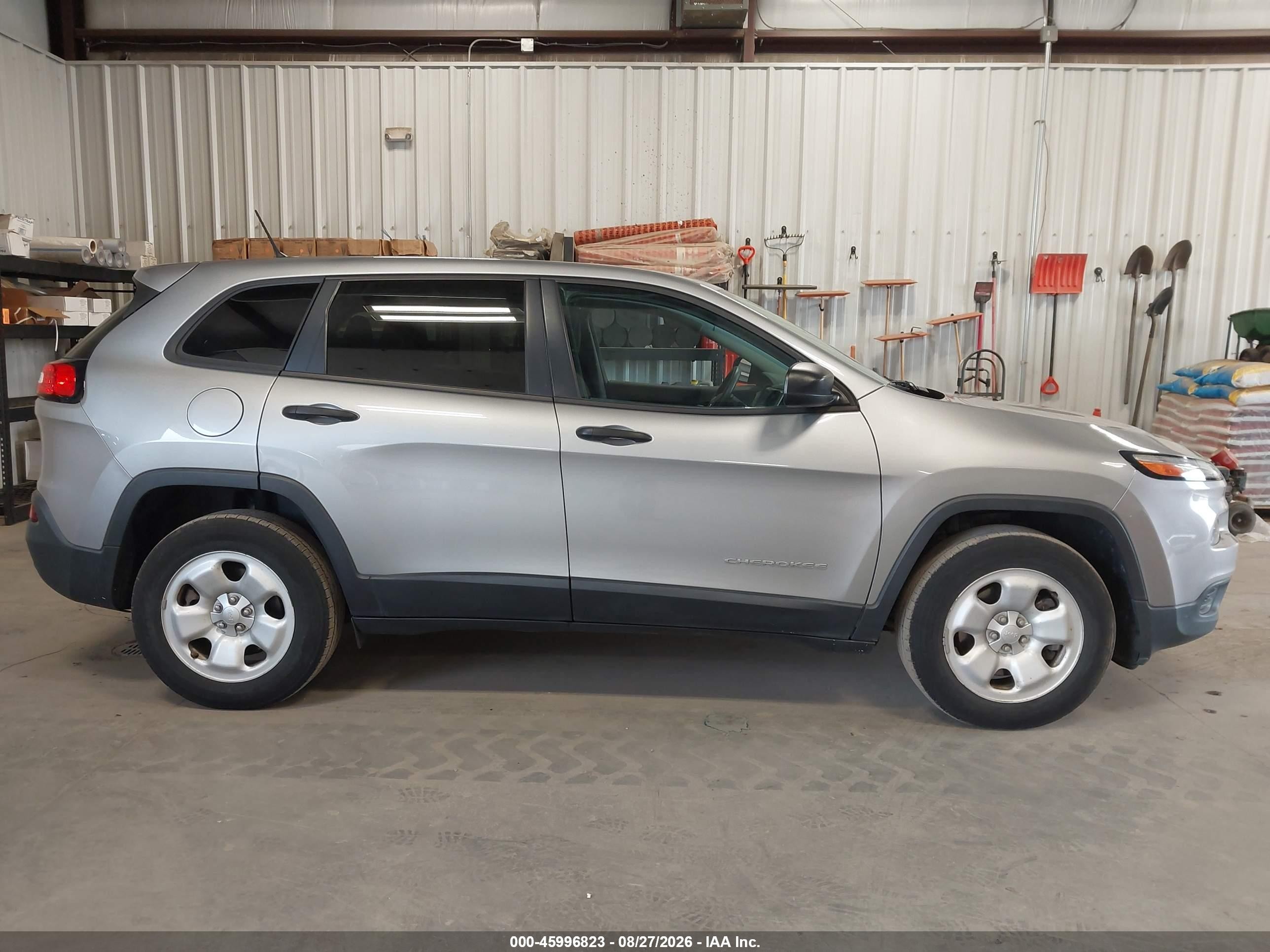 2016 Jeep Cherokee Sport Gray vin: 1C4PJMABXGW343487