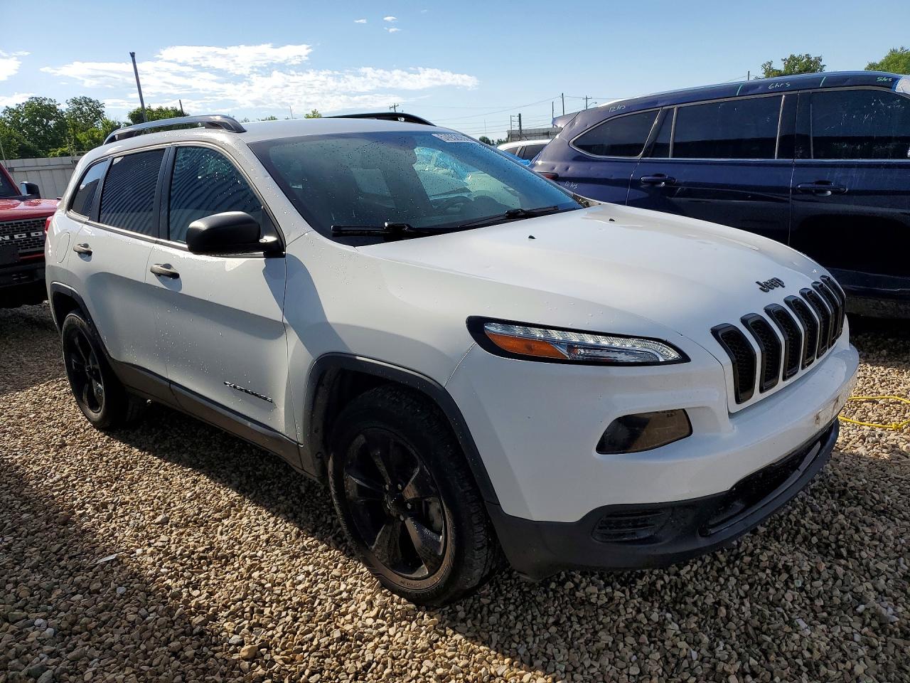 2016 Jeep Cherokee Sport White vin: 1C4PJMABXGW368485