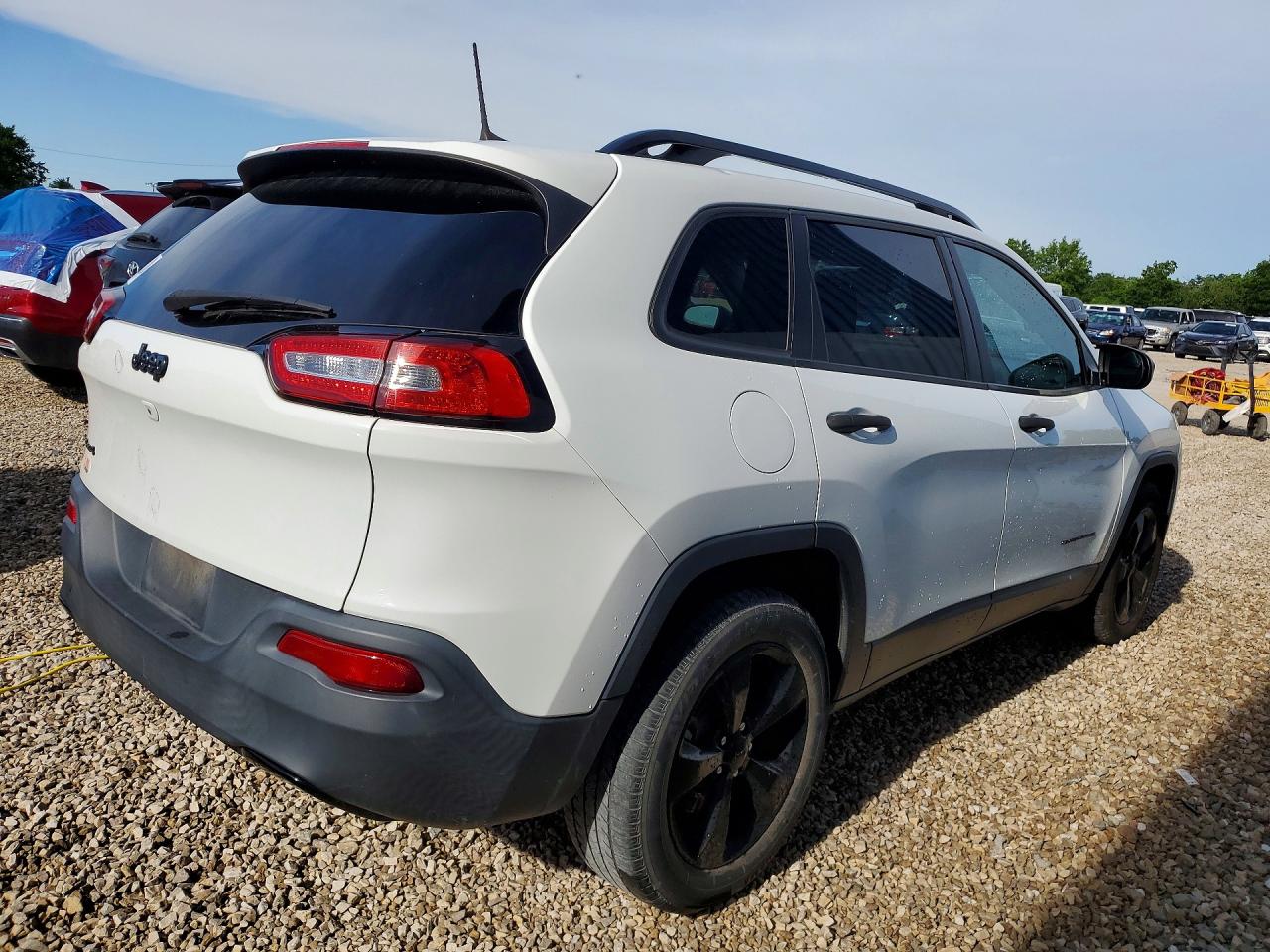 2016 Jeep Cherokee Sport White vin: 1C4PJMABXGW368485