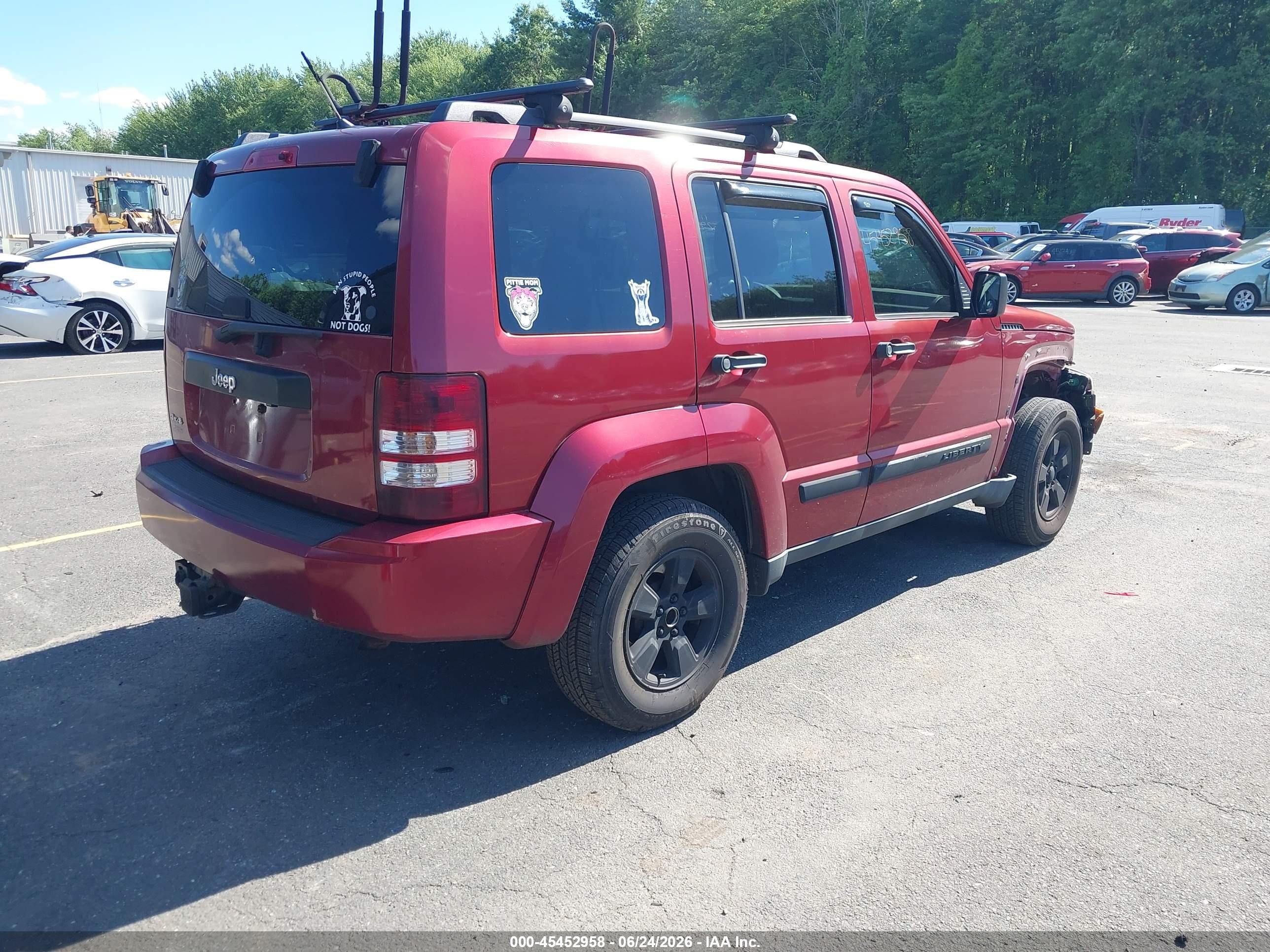 2012 Jeep Liberty Sport Red vin: 1C4PJMAK0CW118652