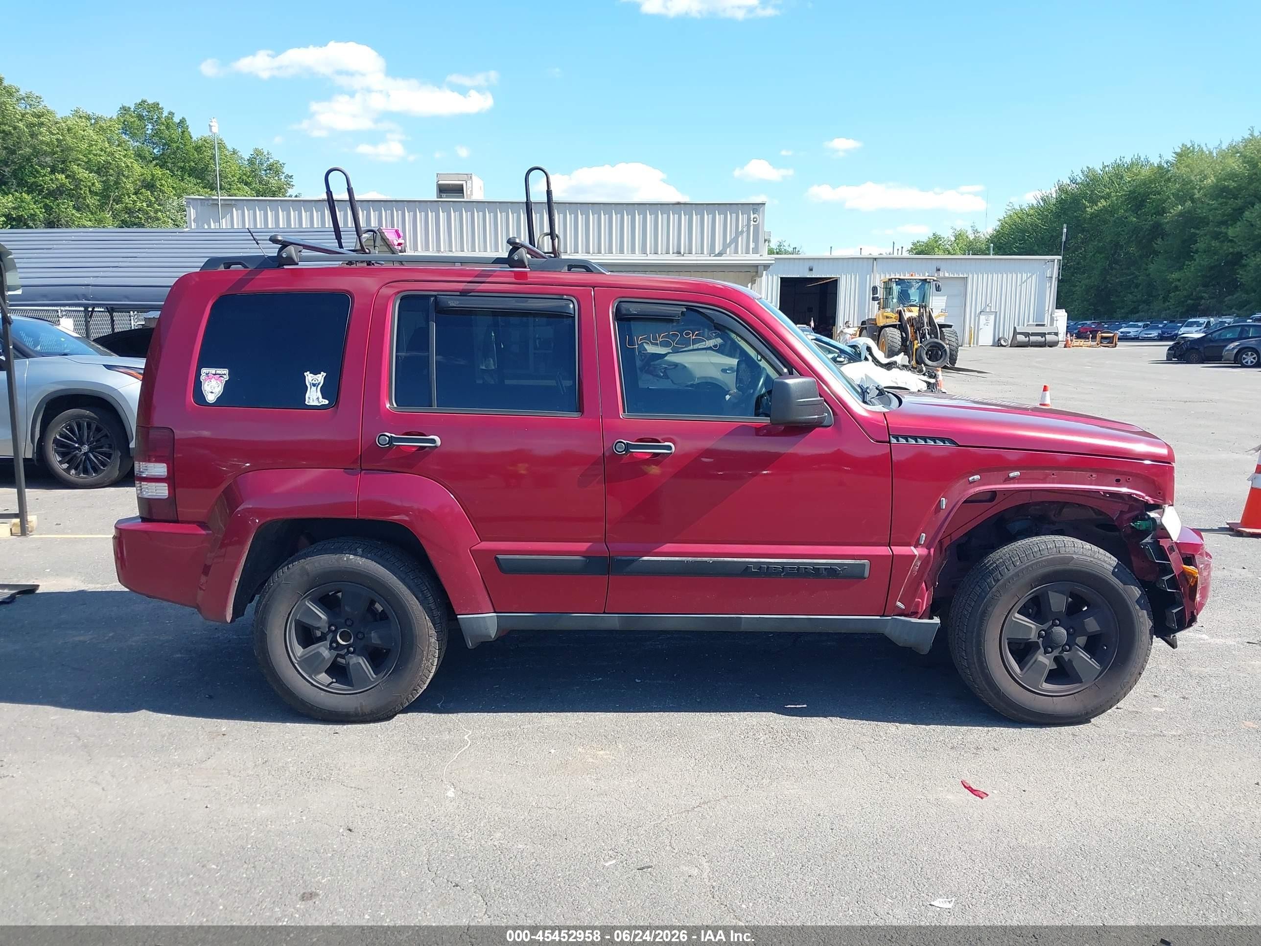 2012 Jeep Liberty Sport Red vin: 1C4PJMAK0CW118652