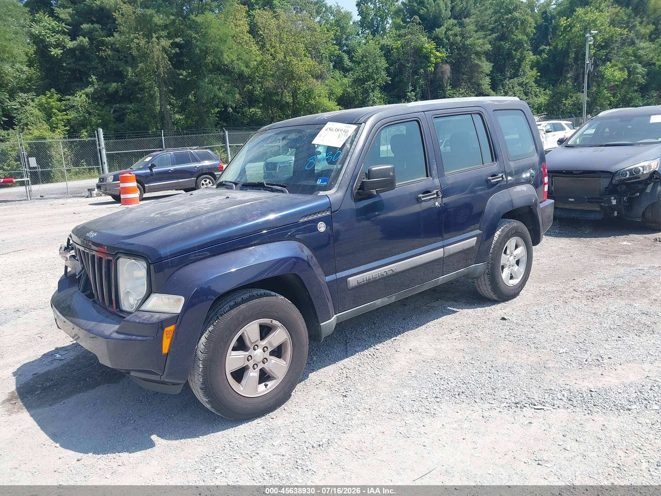 2012 Jeep Liberty Sport Black vin: 1C4PJMAK0CW129070