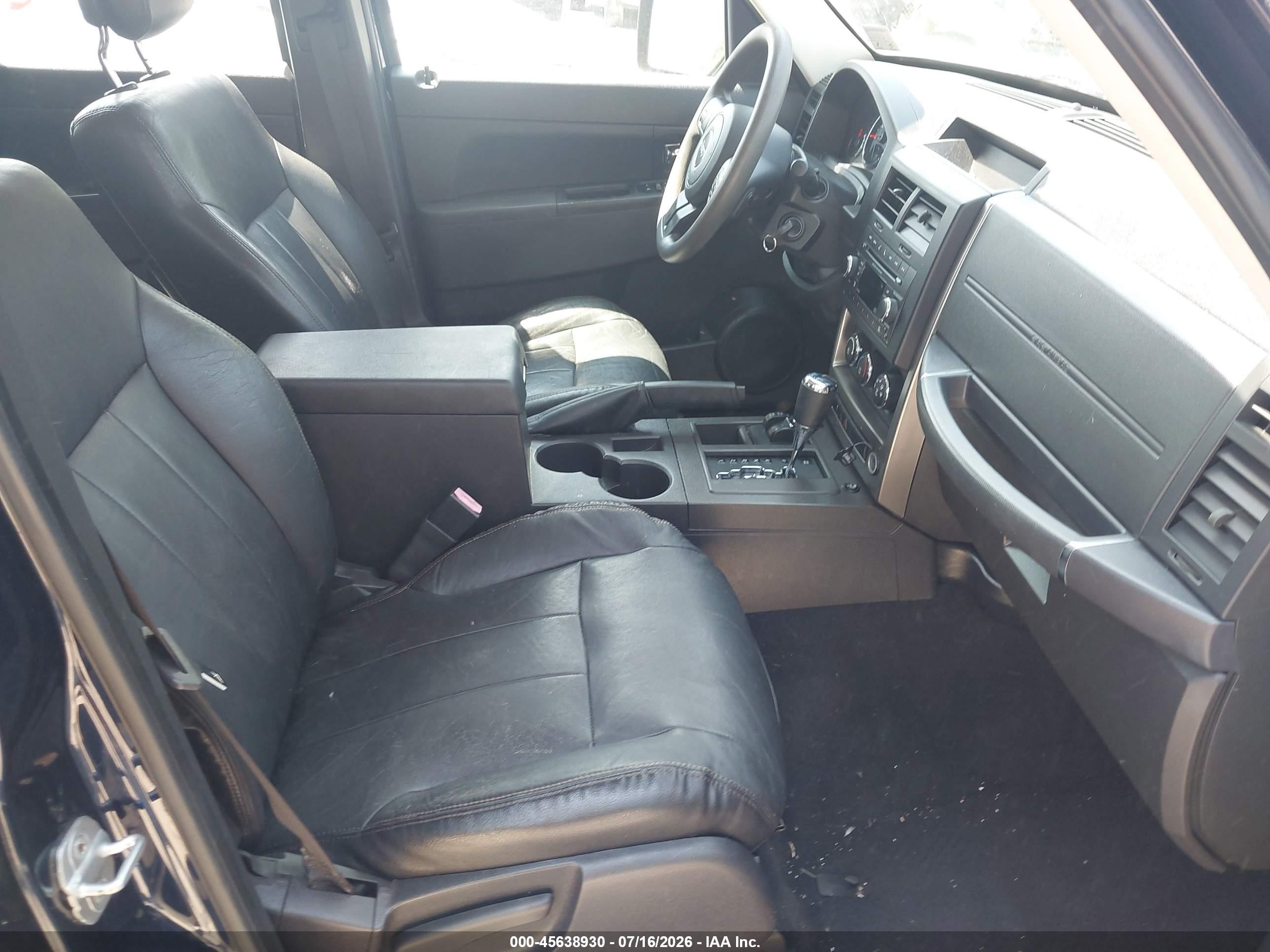 2012 Jeep Liberty Sport Black vin: 1C4PJMAK0CW129070