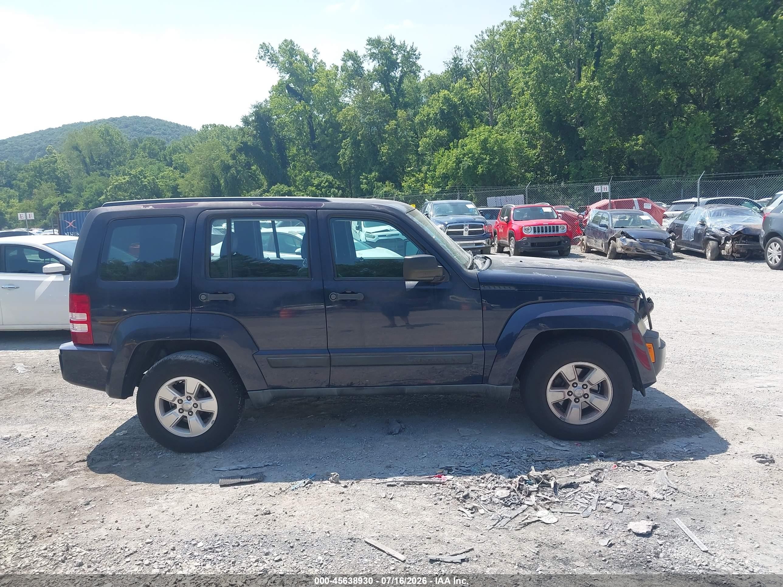 2012 Jeep Liberty Sport Black vin: 1C4PJMAK0CW129070