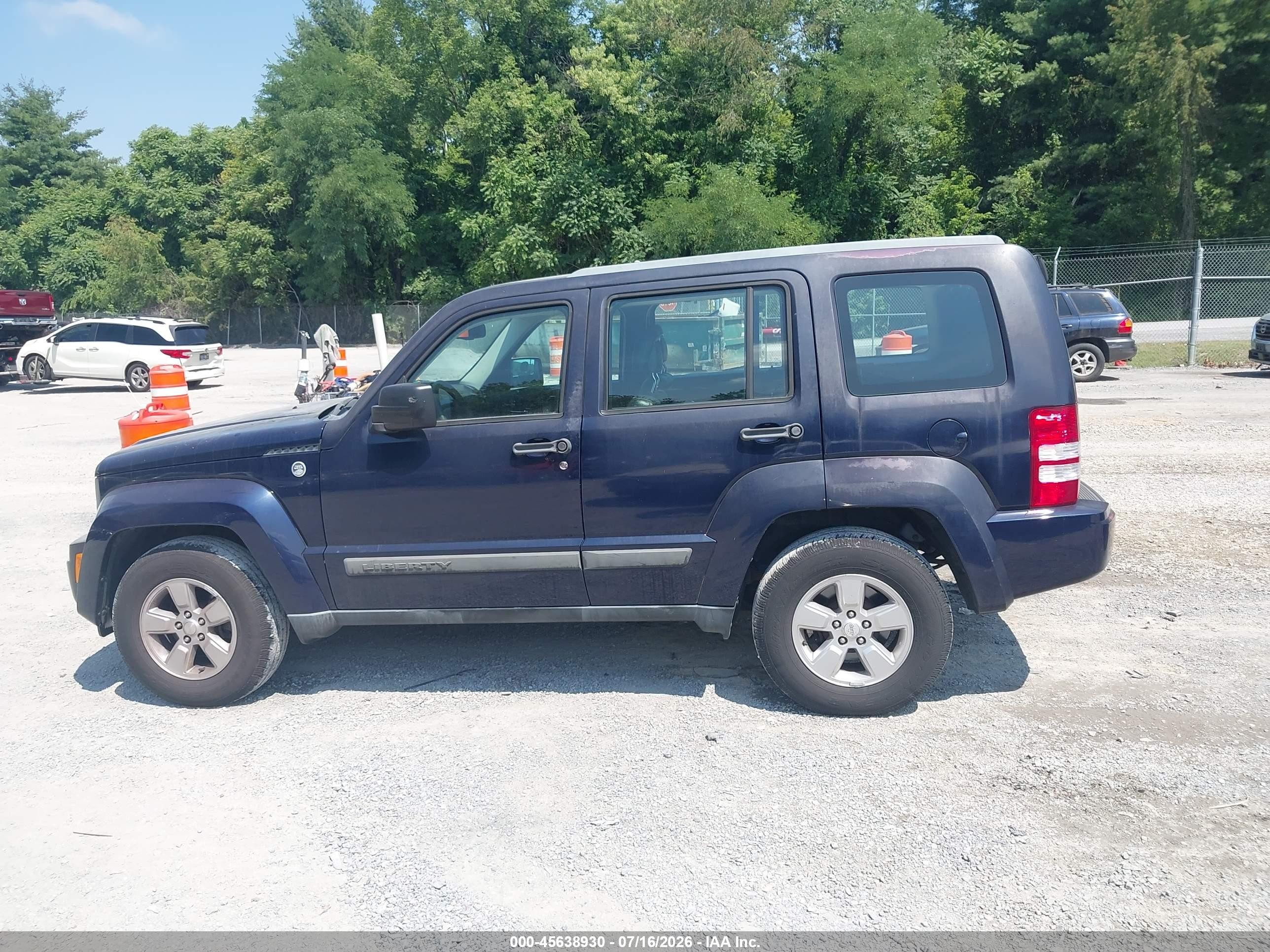 2012 Jeep Liberty Sport Black vin: 1C4PJMAK0CW129070