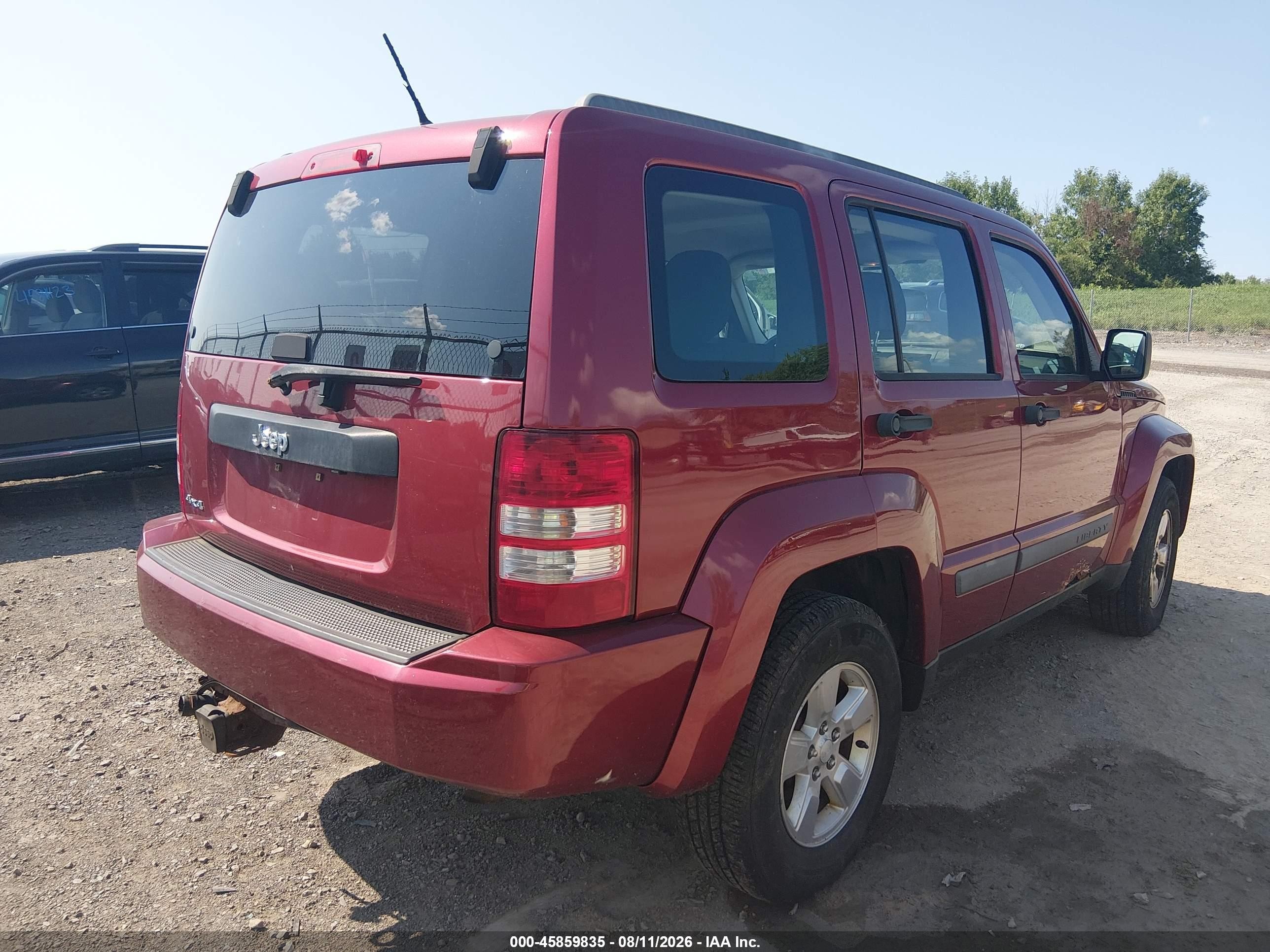 2012 Jeep Liberty Sport Red vin: 1C4PJMAK0CW140795