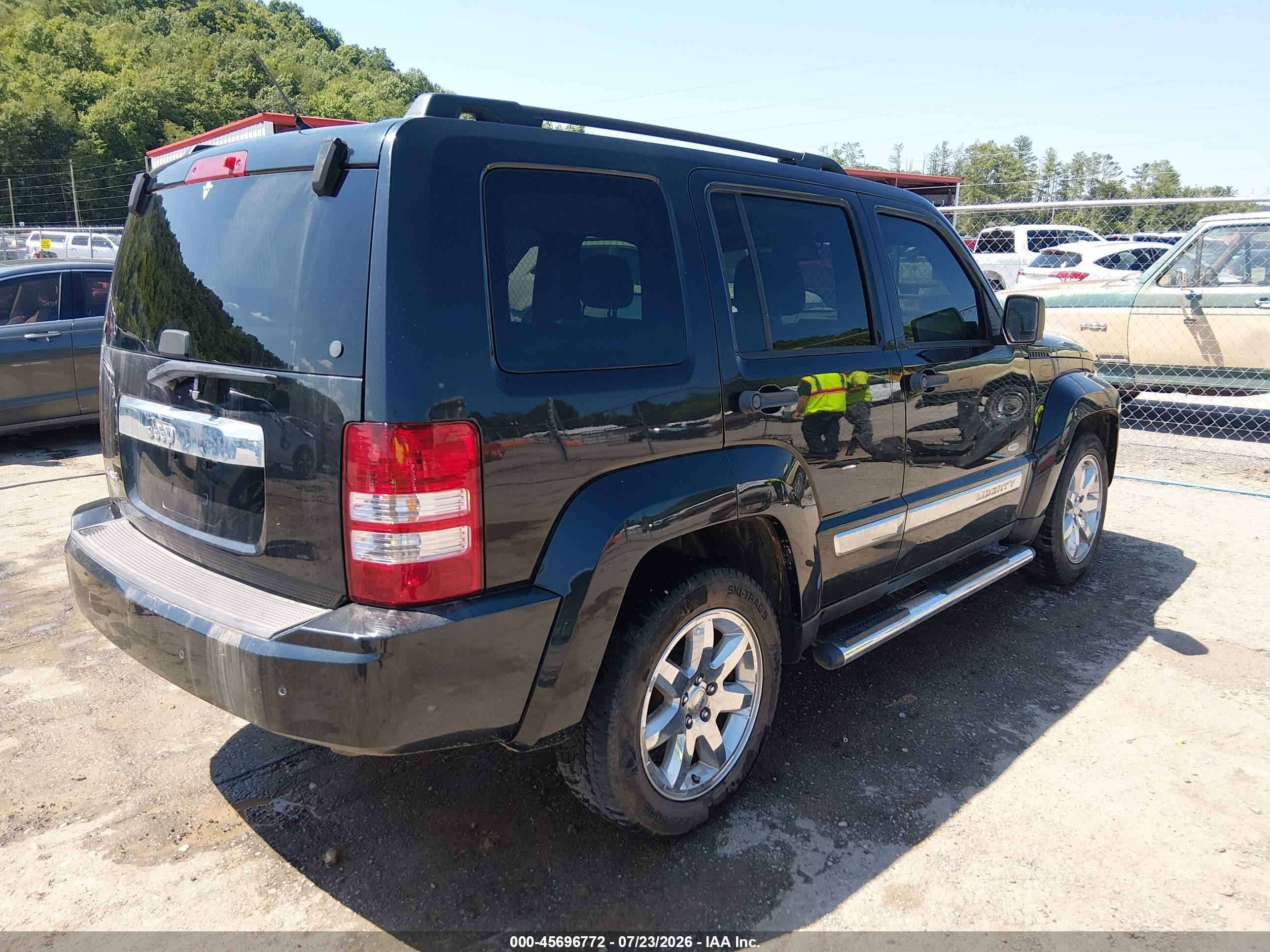 2012 Jeep Liberty Sport Black vin: 1C4PJMAK0CW184604