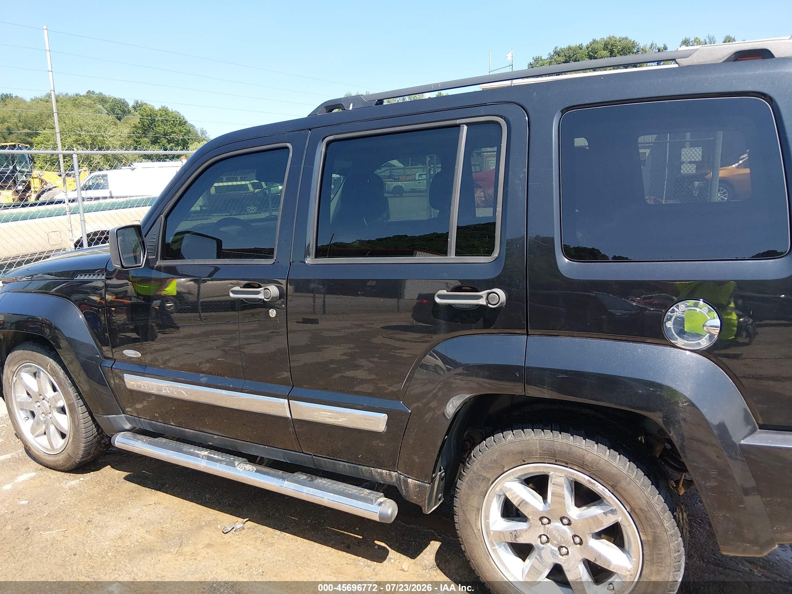 2012 Jeep Liberty Sport Black vin: 1C4PJMAK0CW184604