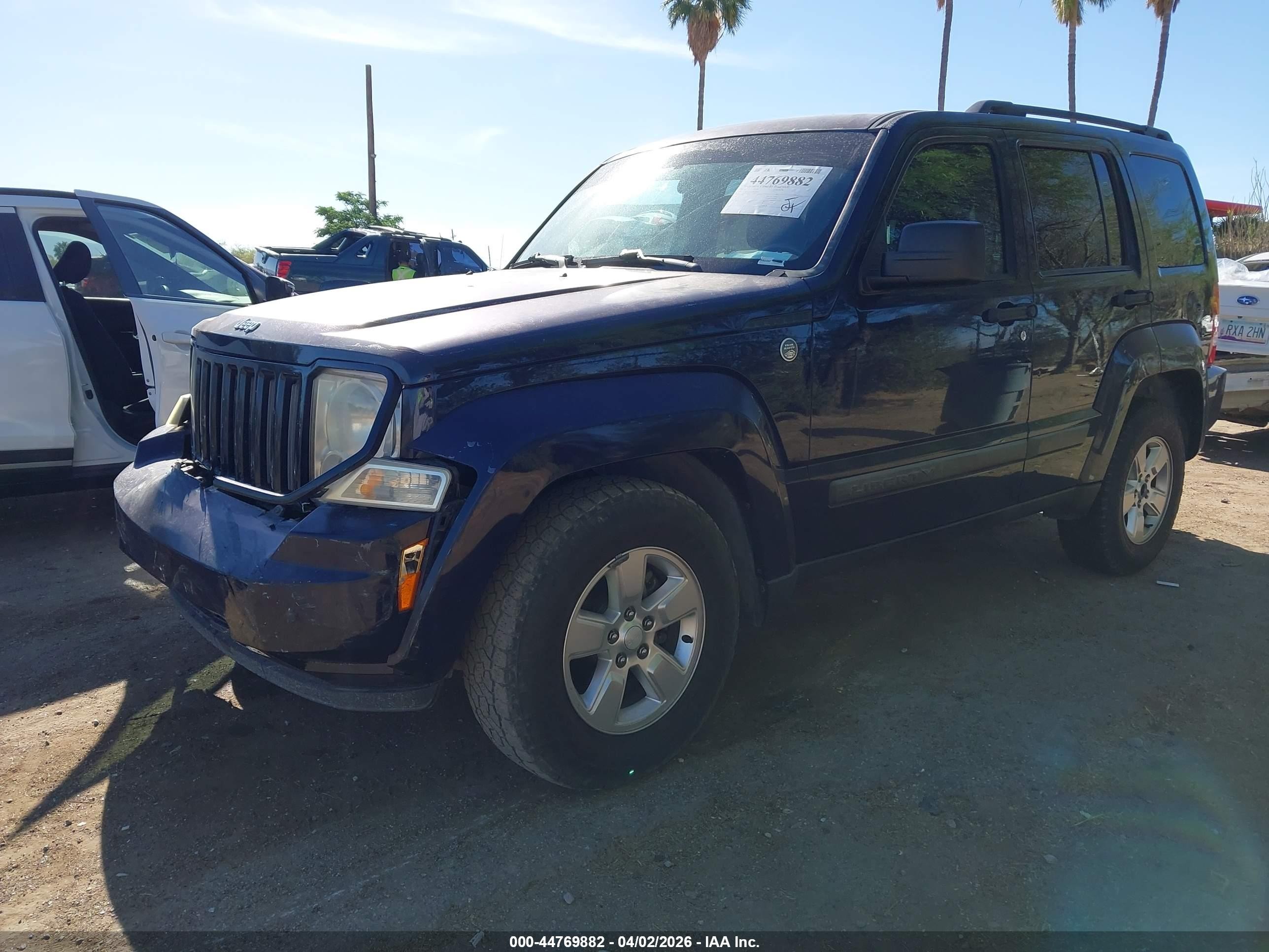 2012 Jeep Liberty Sport Dark Blue vin: 1C4PJMAK0CW189463