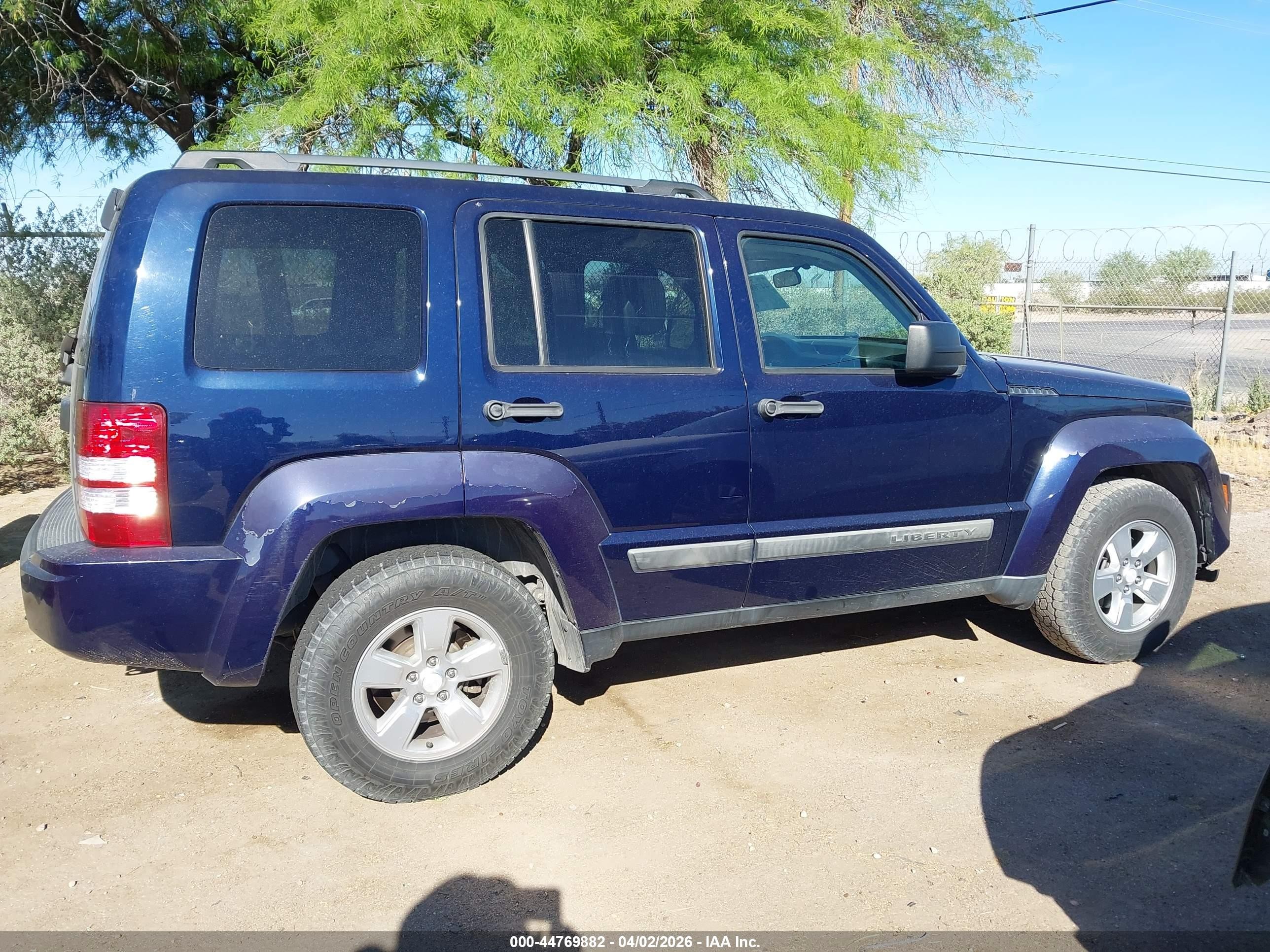 2012 Jeep Liberty Sport Dark Blue vin: 1C4PJMAK0CW189463