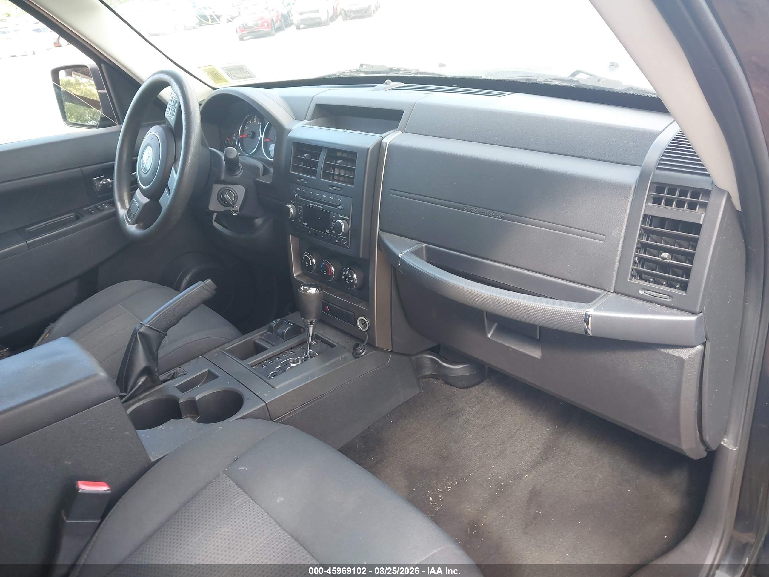 2012 Jeep Liberty Sport Black vin: 1C4PJMAK0CW192363