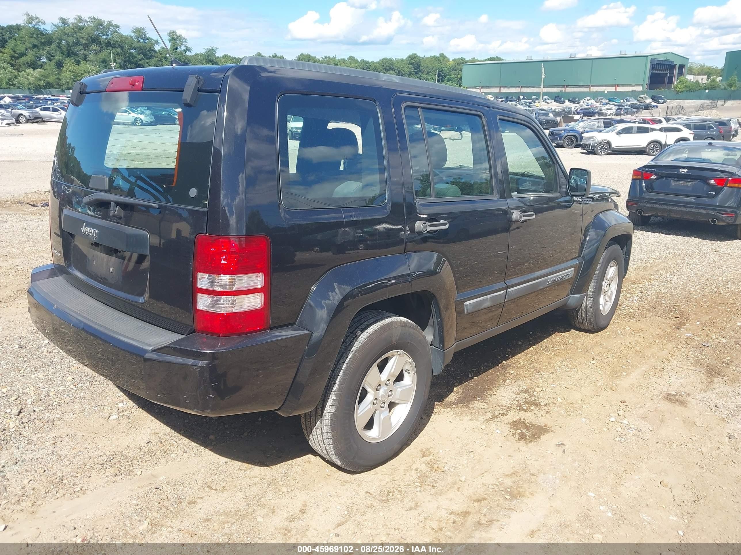 2012 Jeep Liberty Sport Black vin: 1C4PJMAK0CW192363