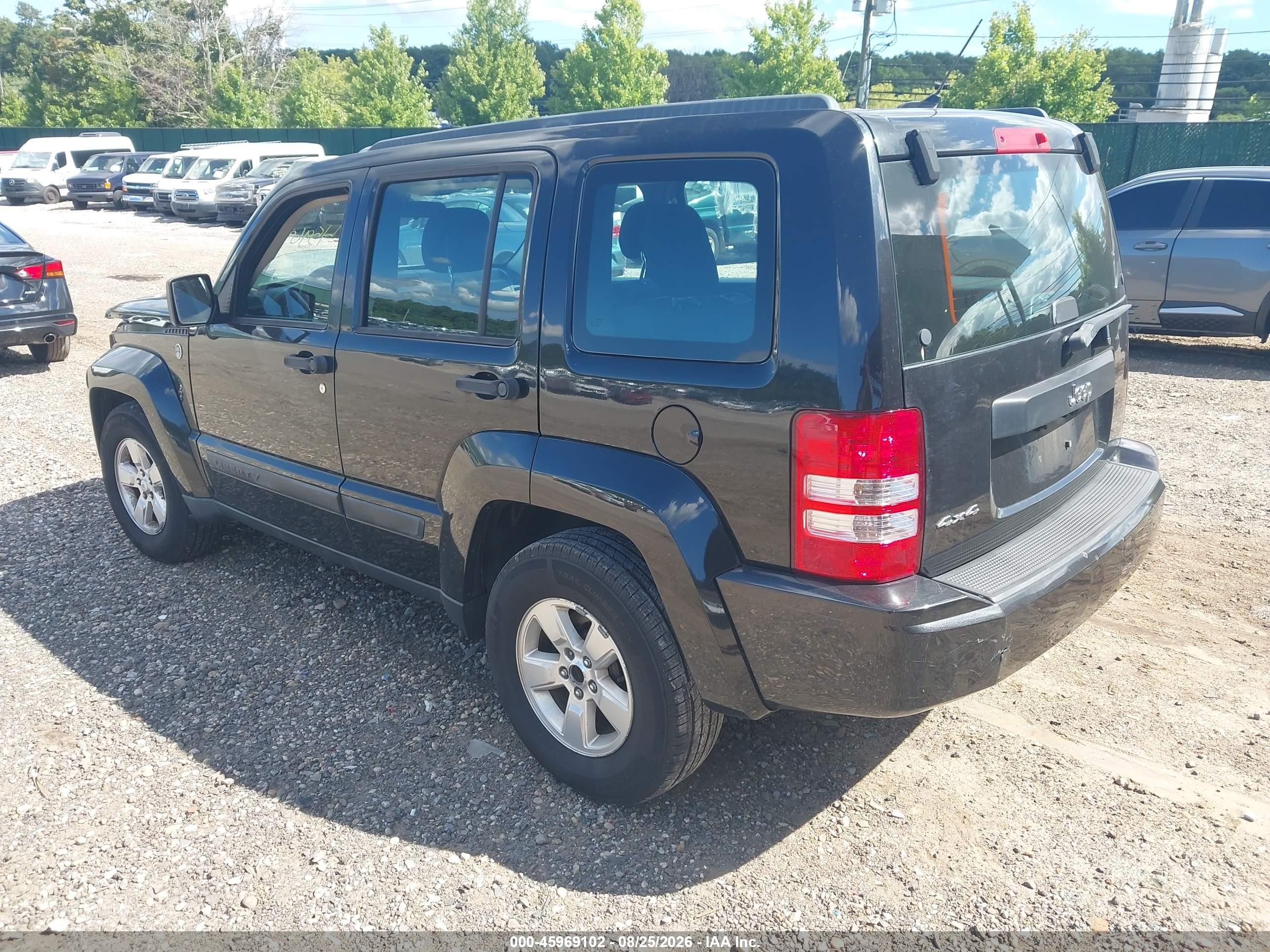 2012 Jeep Liberty Sport Black vin: 1C4PJMAK0CW192363