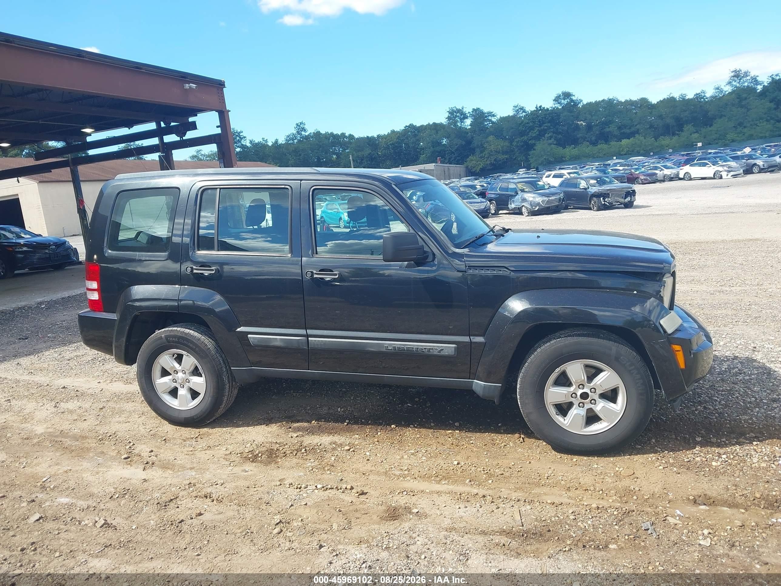 2012 Jeep Liberty Sport Black vin: 1C4PJMAK0CW192363