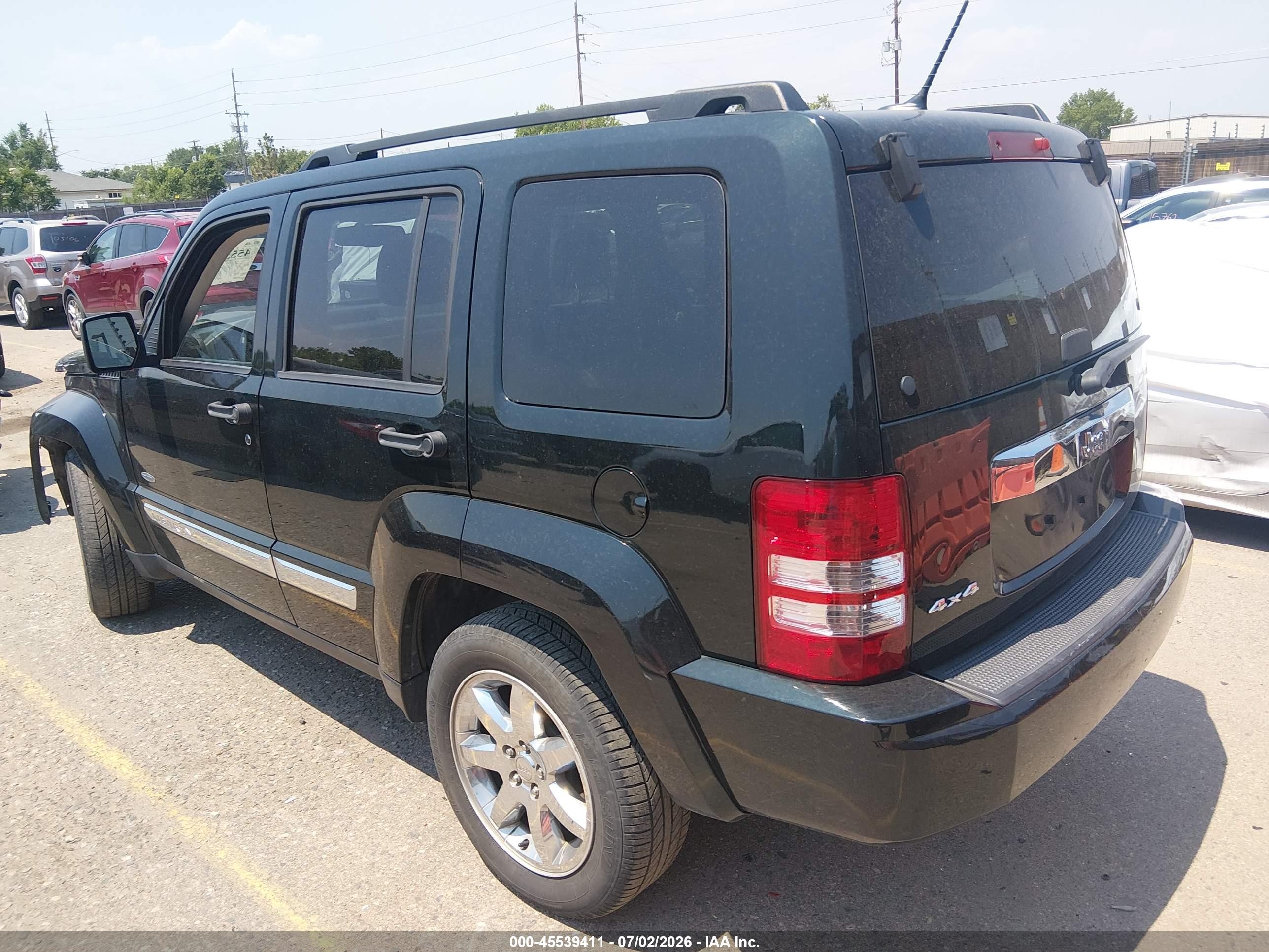 2012 Jeep Liberty Sport Черный vin: 1C4PJMAK0CW205449