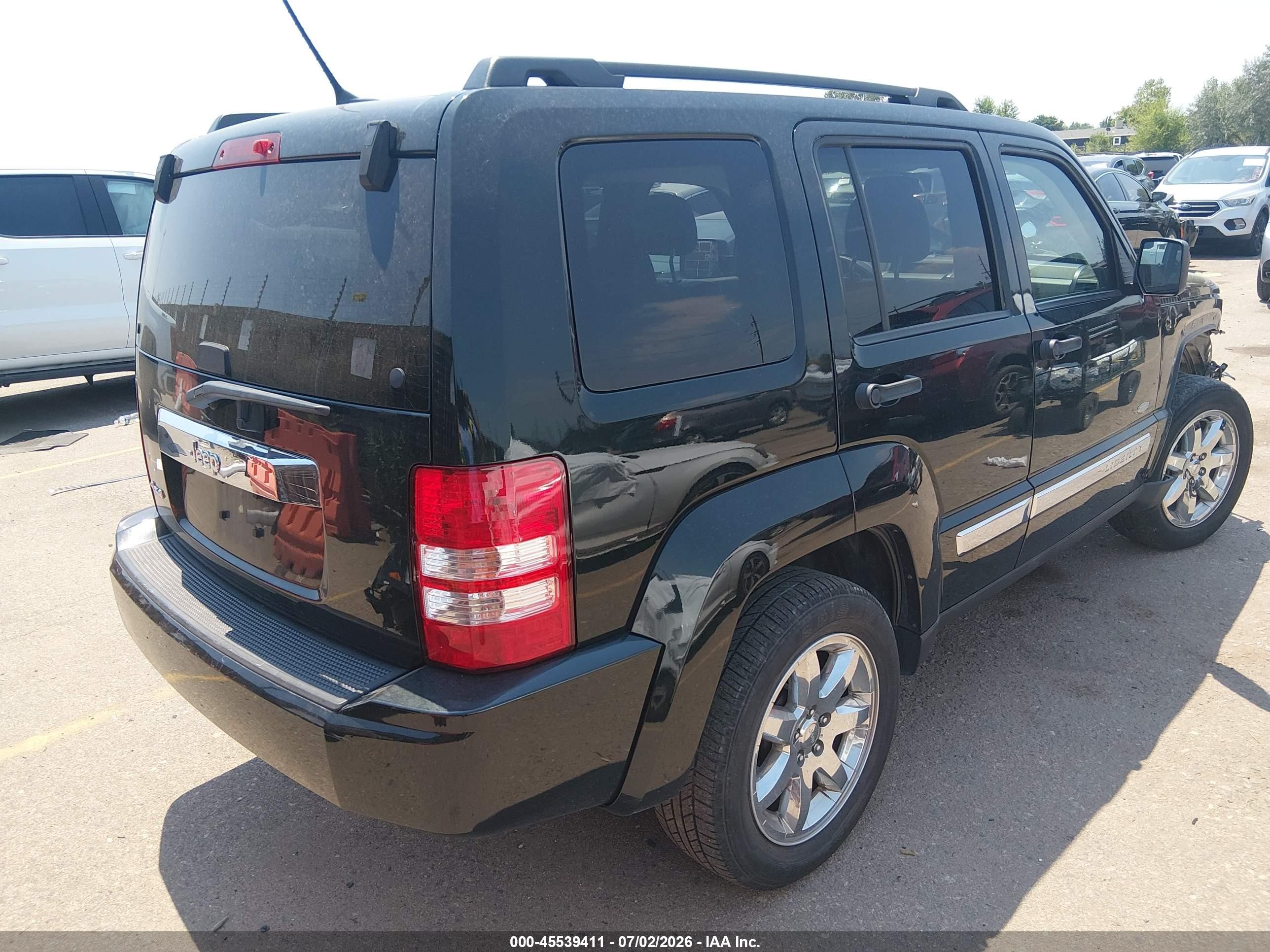 2012 Jeep Liberty Sport Черный vin: 1C4PJMAK0CW205449