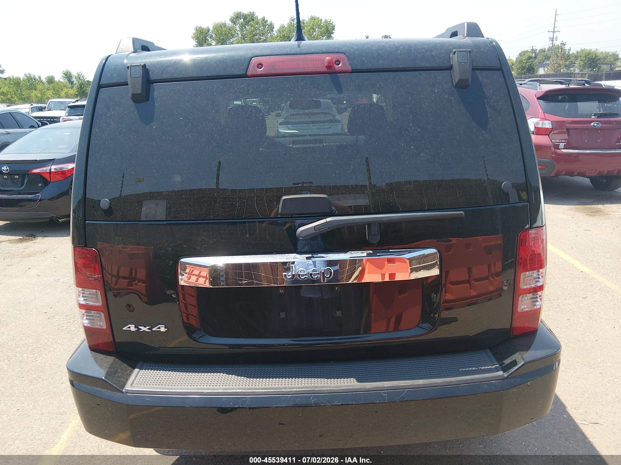 2012 Jeep Liberty Sport Черный vin: 1C4PJMAK0CW205449