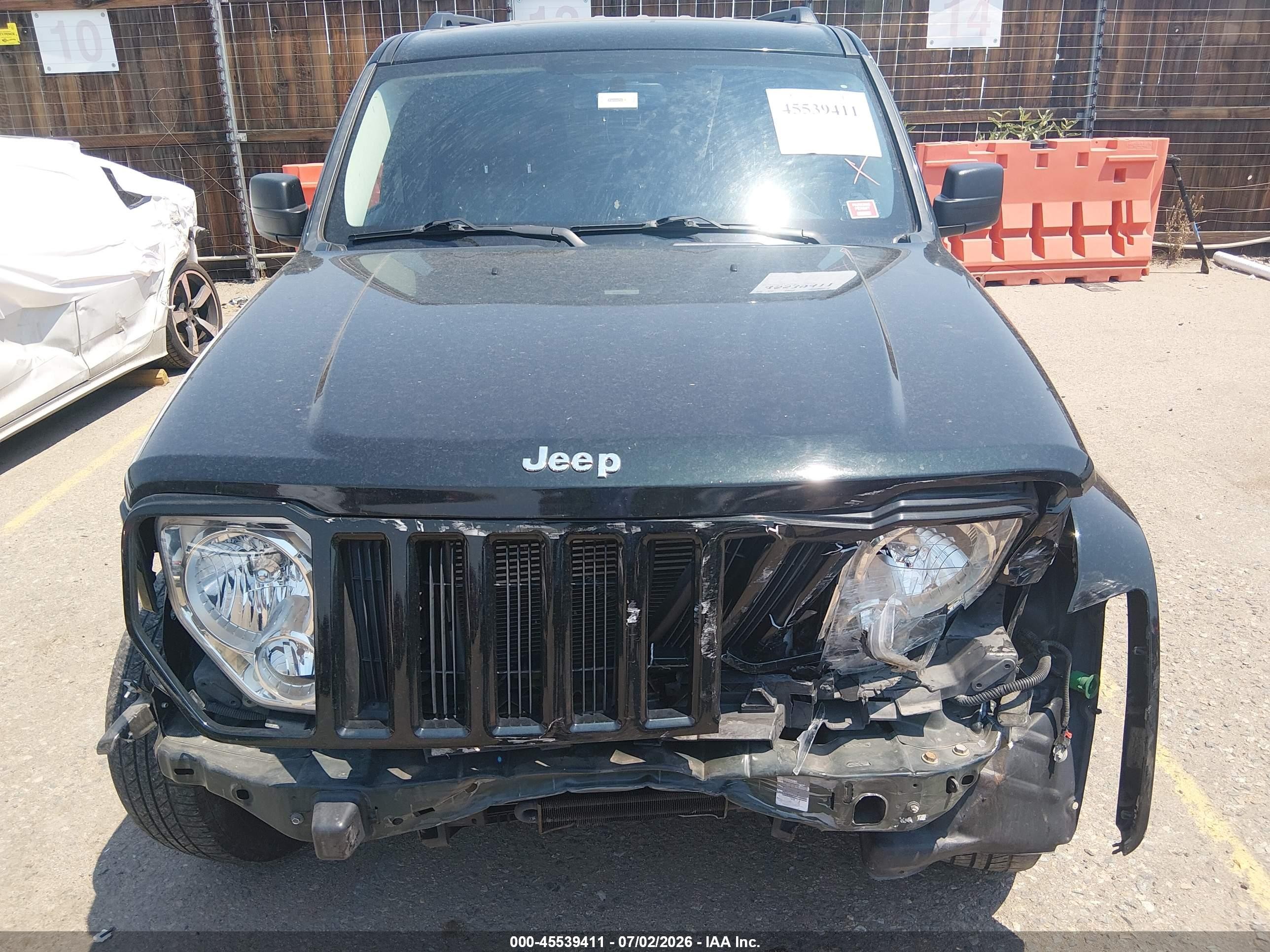 2012 Jeep Liberty Sport Черный vin: 1C4PJMAK0CW205449