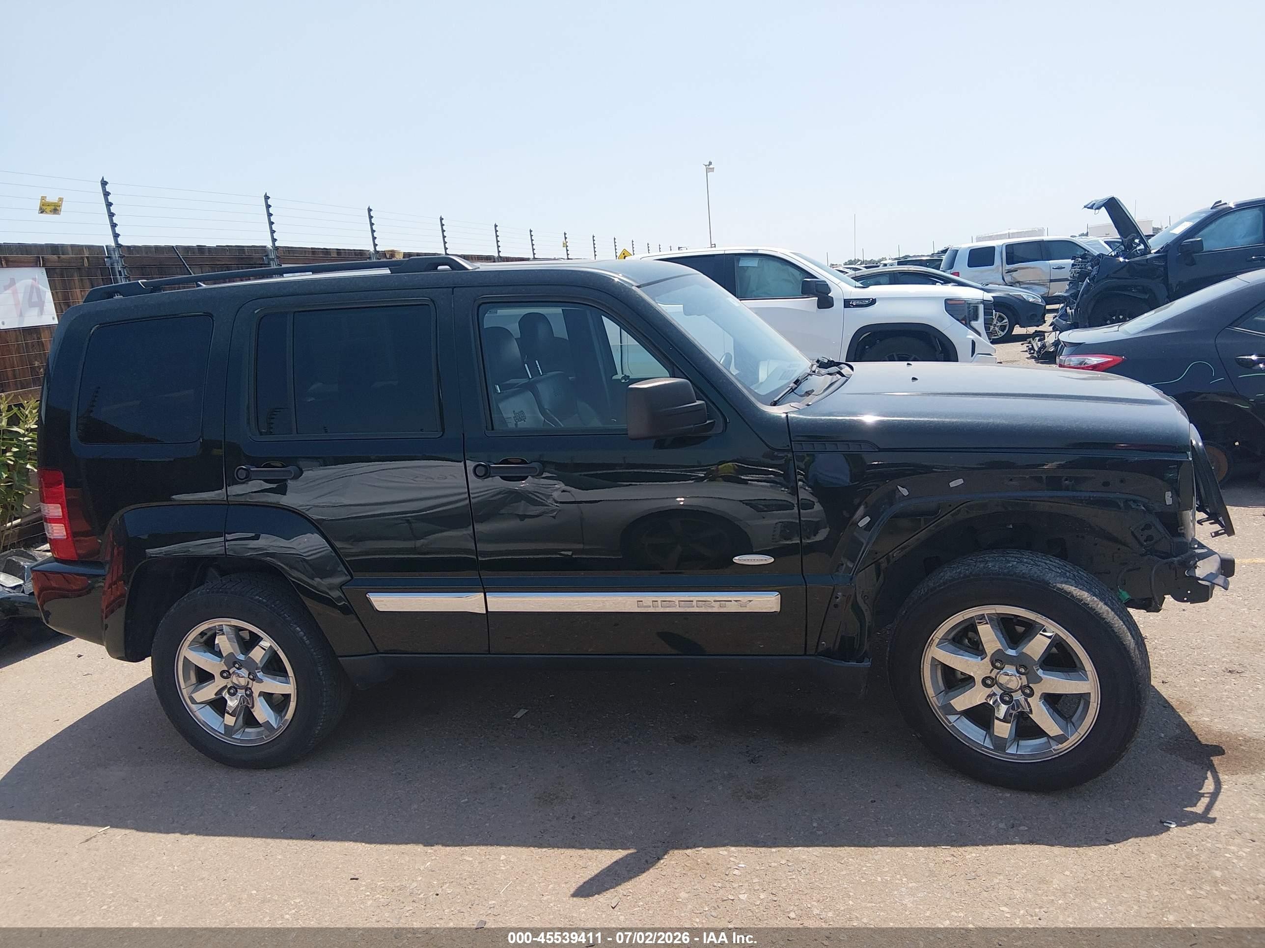 2012 Jeep Liberty Sport Черный vin: 1C4PJMAK0CW205449