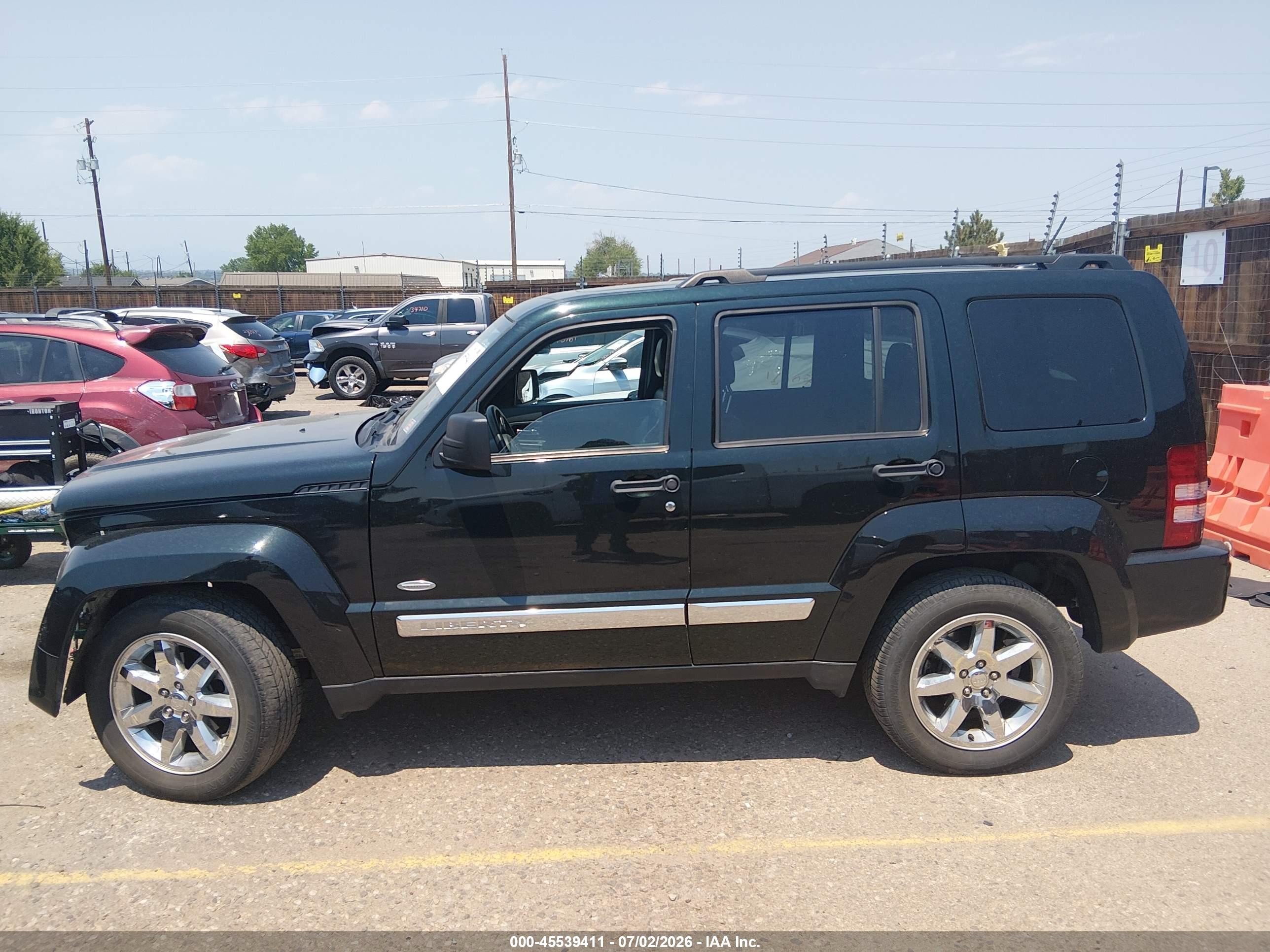 2012 Jeep Liberty Sport Черный vin: 1C4PJMAK0CW205449