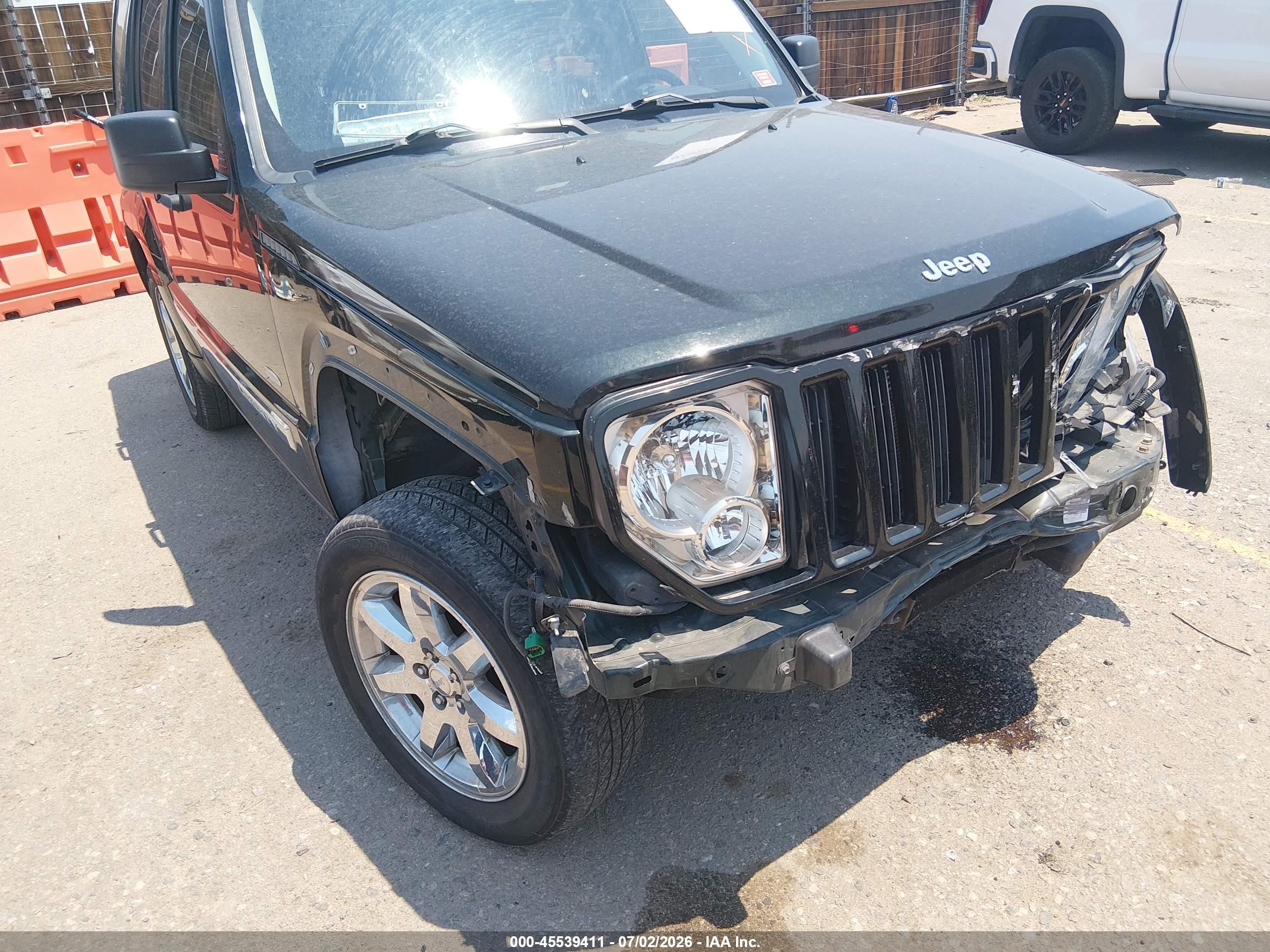 2012 Jeep Liberty Sport Черный vin: 1C4PJMAK0CW205449