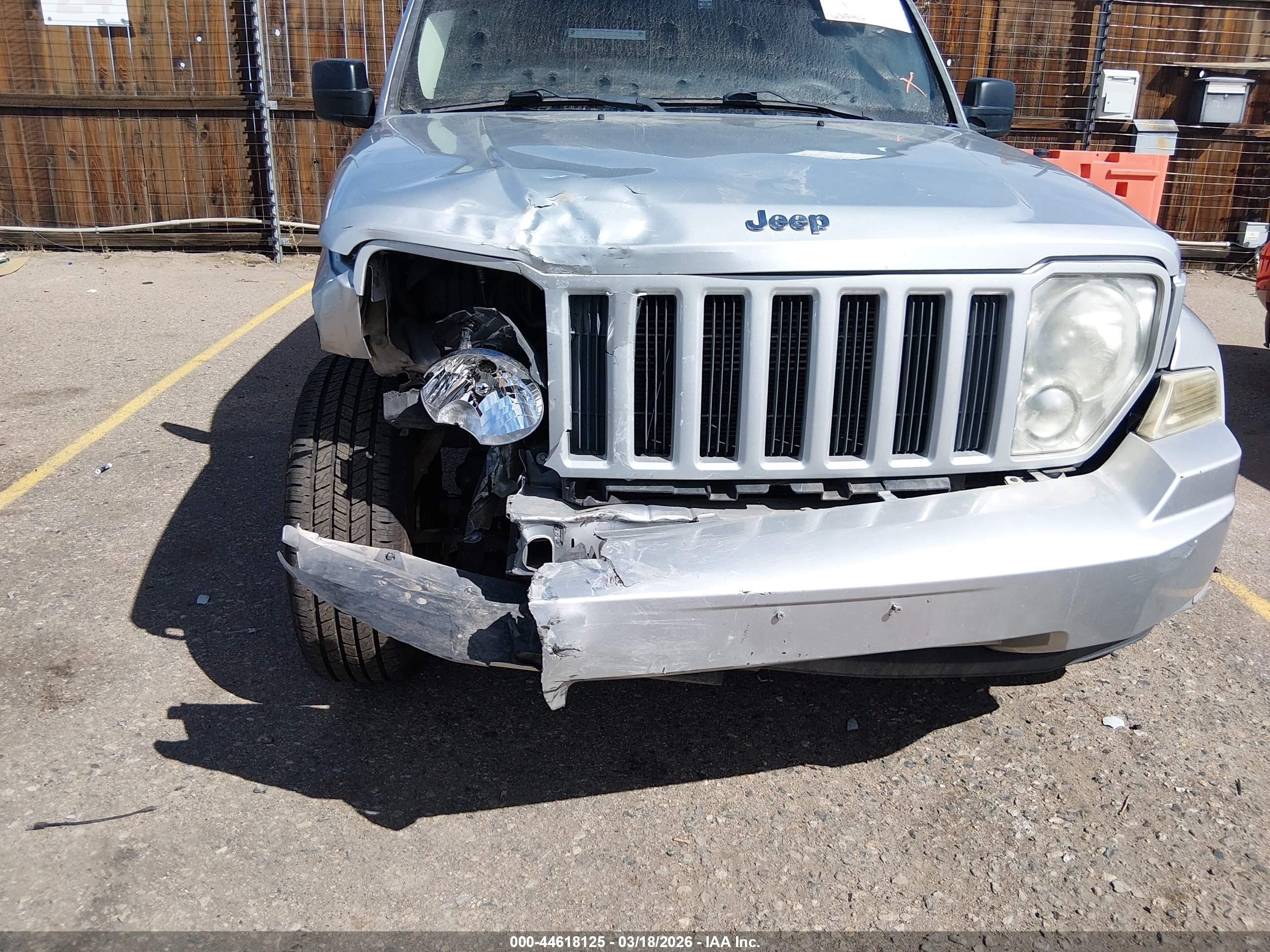 2012 Jeep Liberty Sport Silver vin: 1C4PJMAK1CW141826