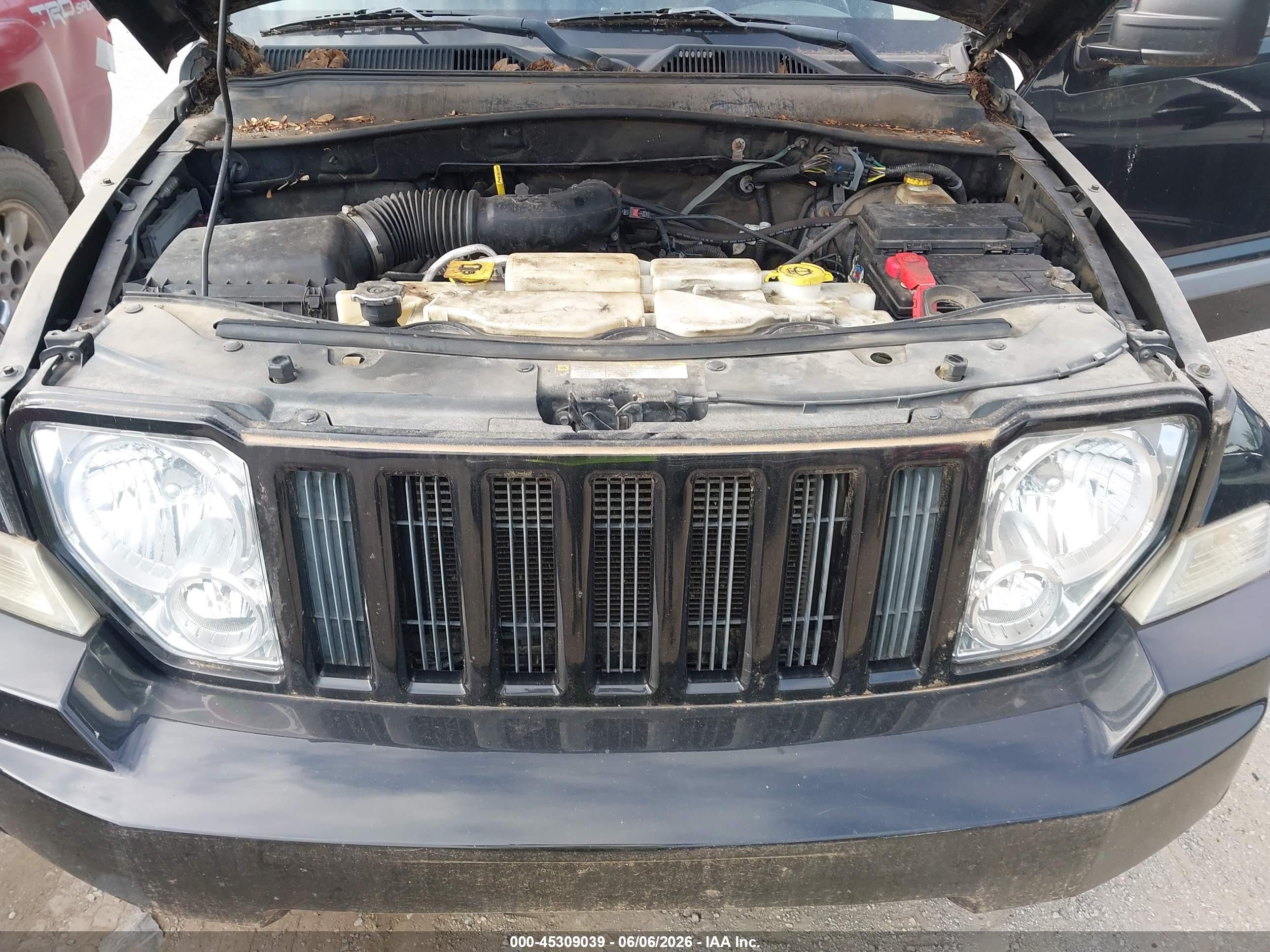 2012 Jeep Liberty Sport Черный vin: 1C4PJMAK1CW158769