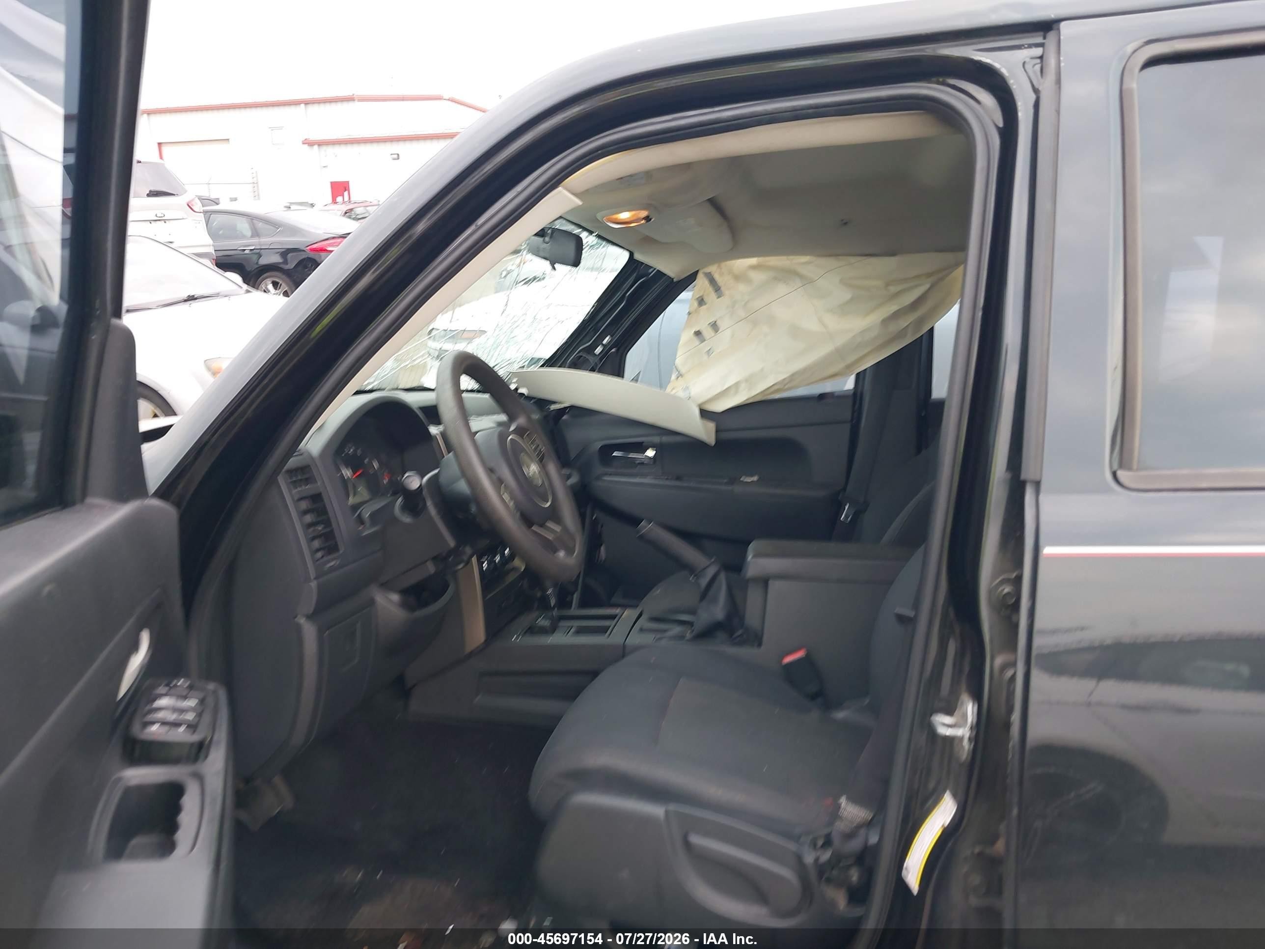 2012 Jeep Liberty Sport Черный vin: 1C4PJMAK1CW160778