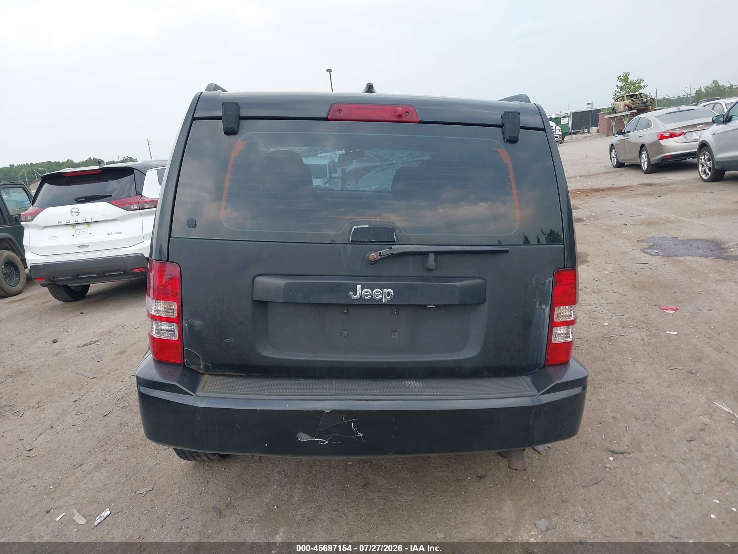 2012 Jeep Liberty Sport Черный vin: 1C4PJMAK1CW160778