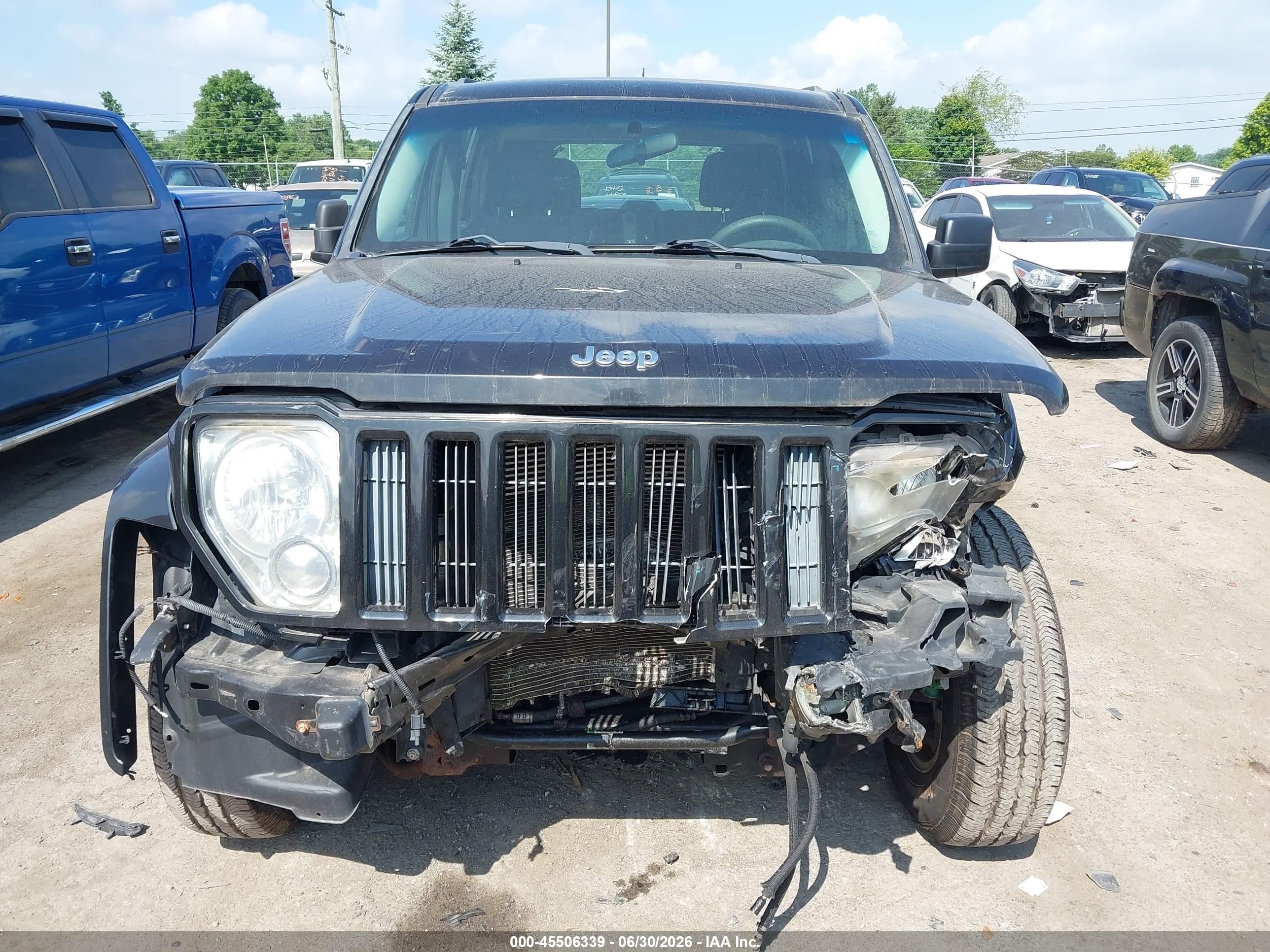 2012 Jeep Liberty Sport Black vin: 1C4PJMAK1CW170517