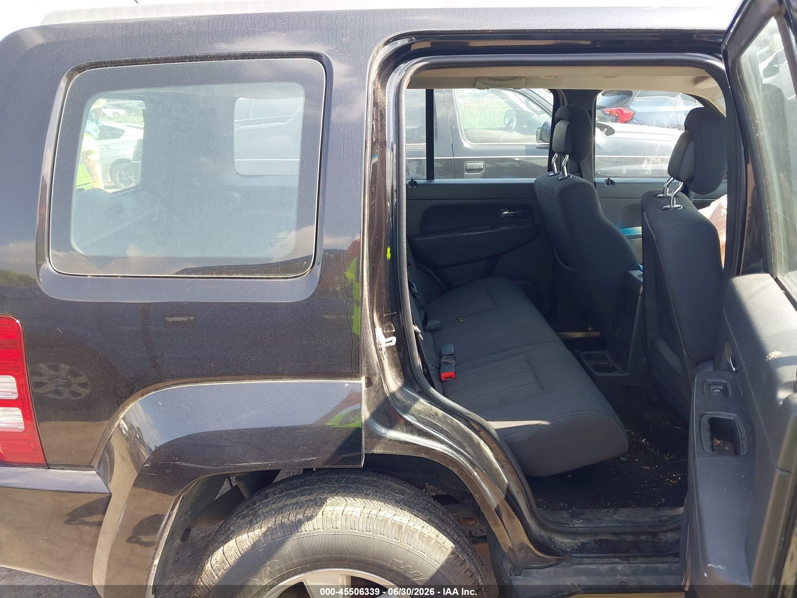2012 Jeep Liberty Sport Black vin: 1C4PJMAK1CW170517