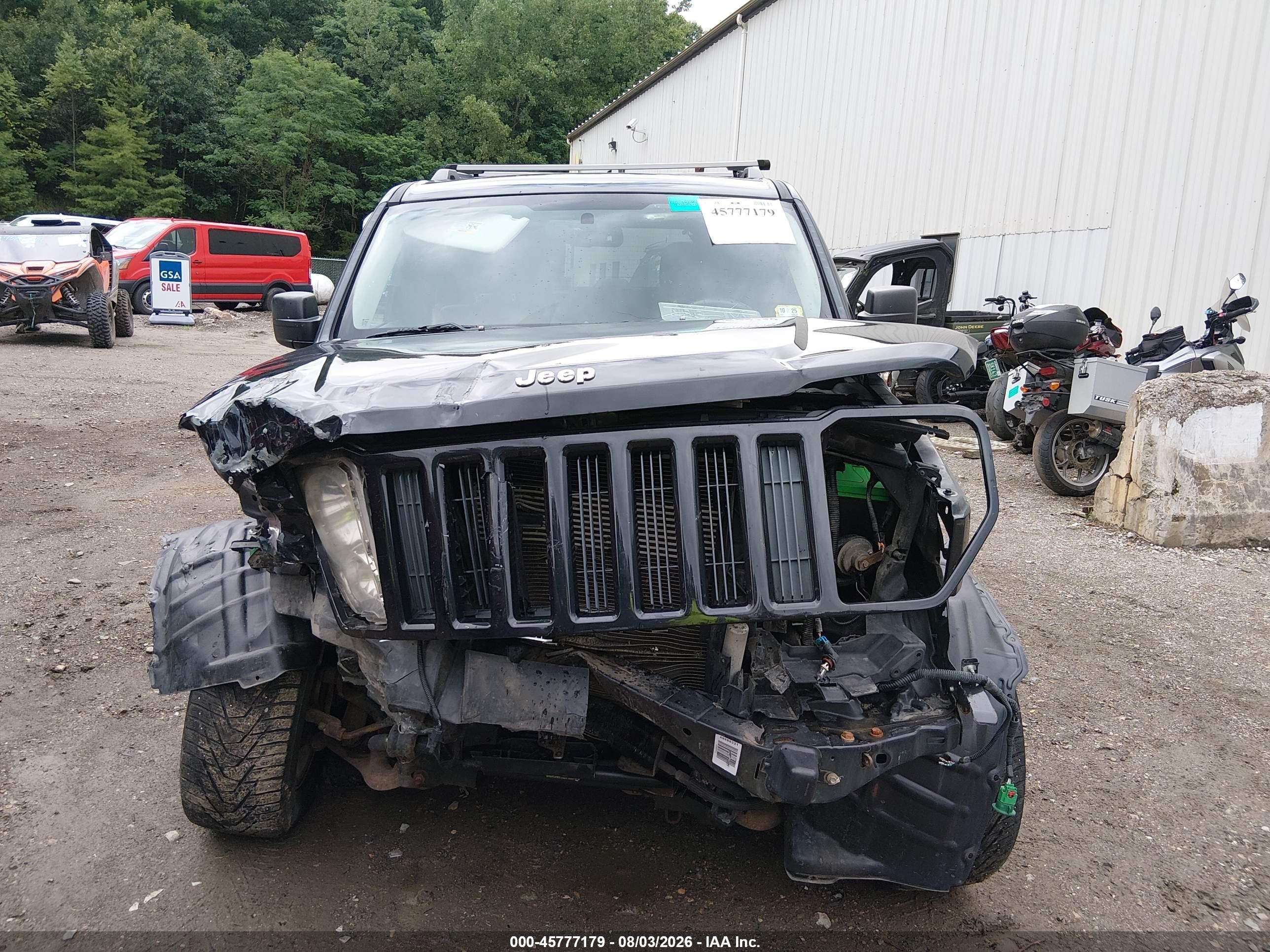 2012 Jeep Liberty Sport Черный vin: 1C4PJMAK1CW192260