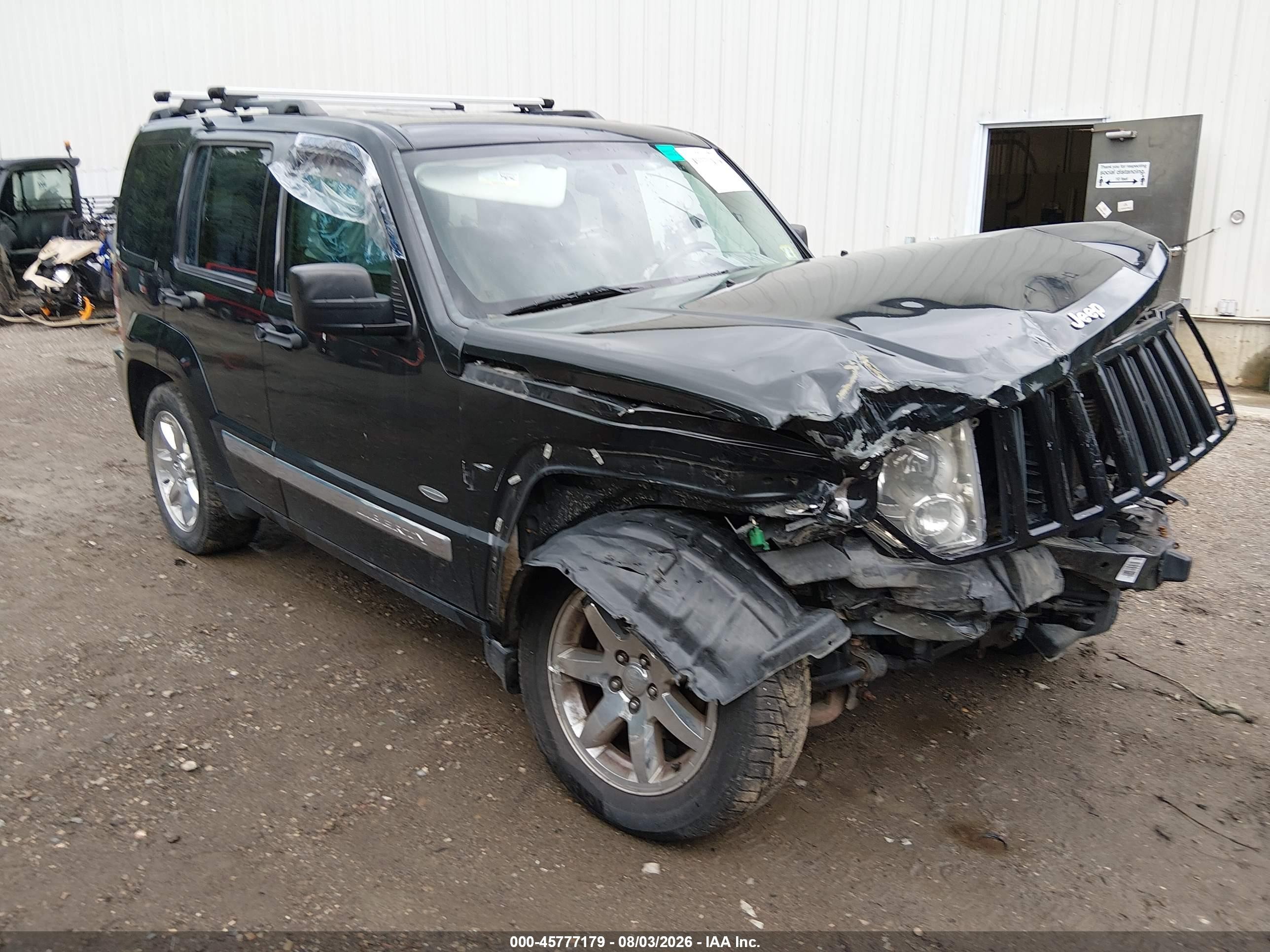 2012 Jeep Liberty Sport Черный vin: 1C4PJMAK1CW192260